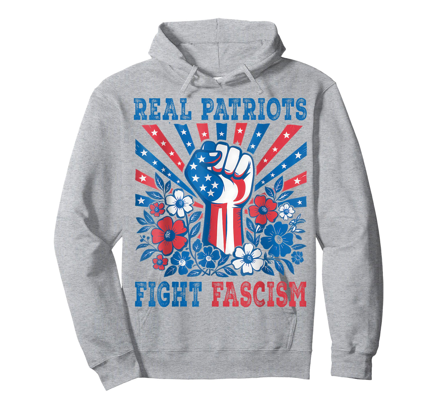 Real Patriots Fight Fascism Political Protest for Women Men T-Shirt
