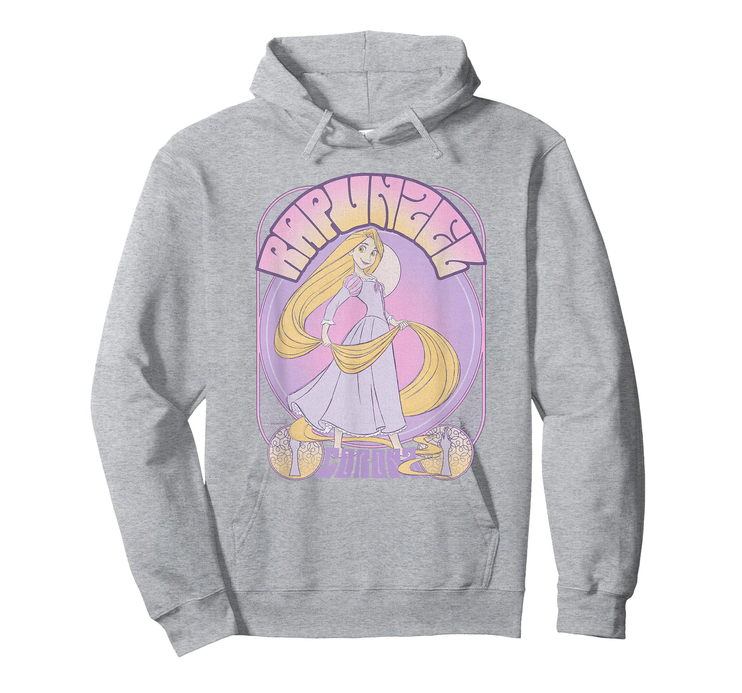 Disney Tangled Rapunzel Seventies Retro Poster T-Shirt Small