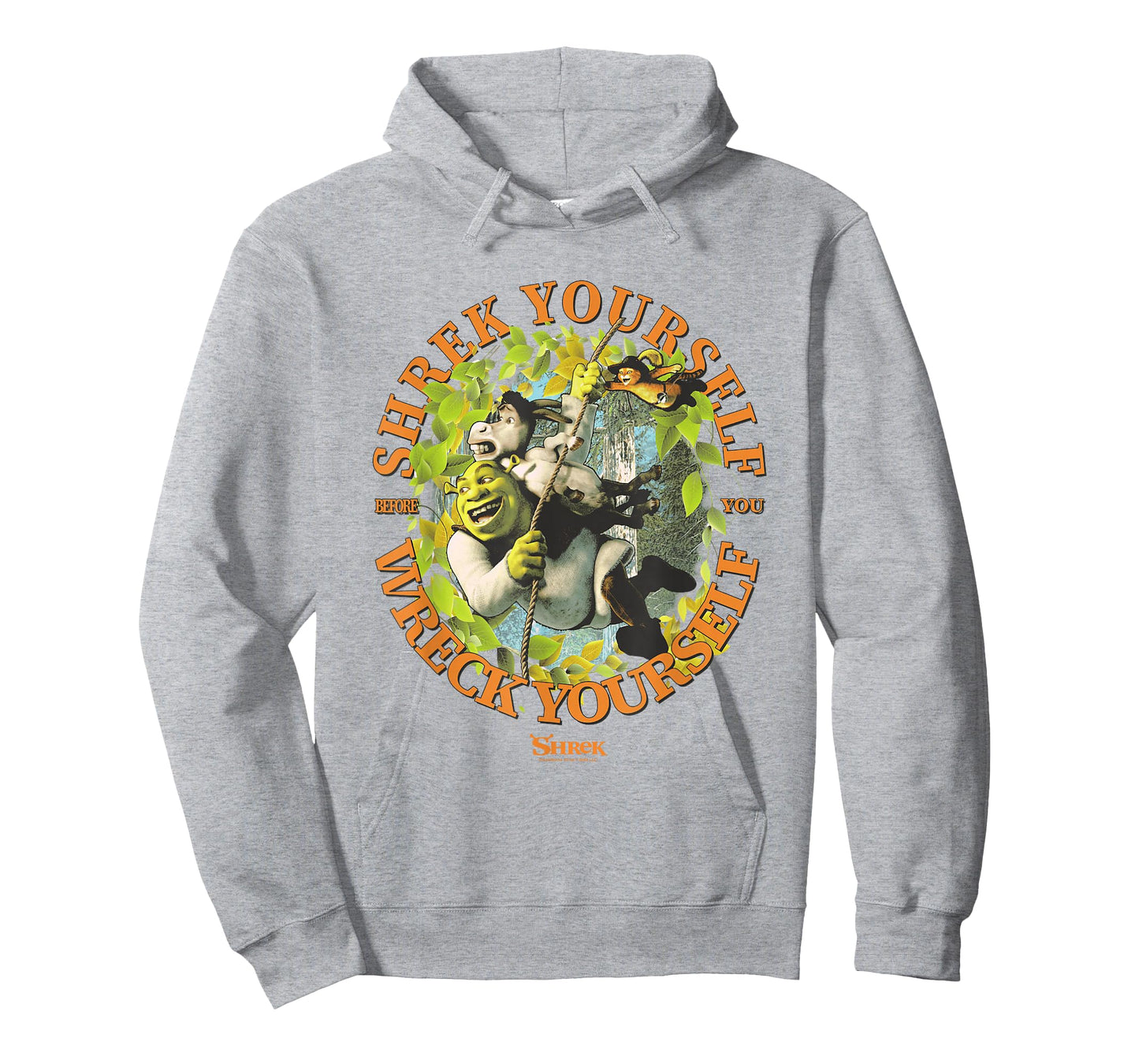 Shrek Yourself Before You Wreck Yourself Retro Chest Poster T-Shirt