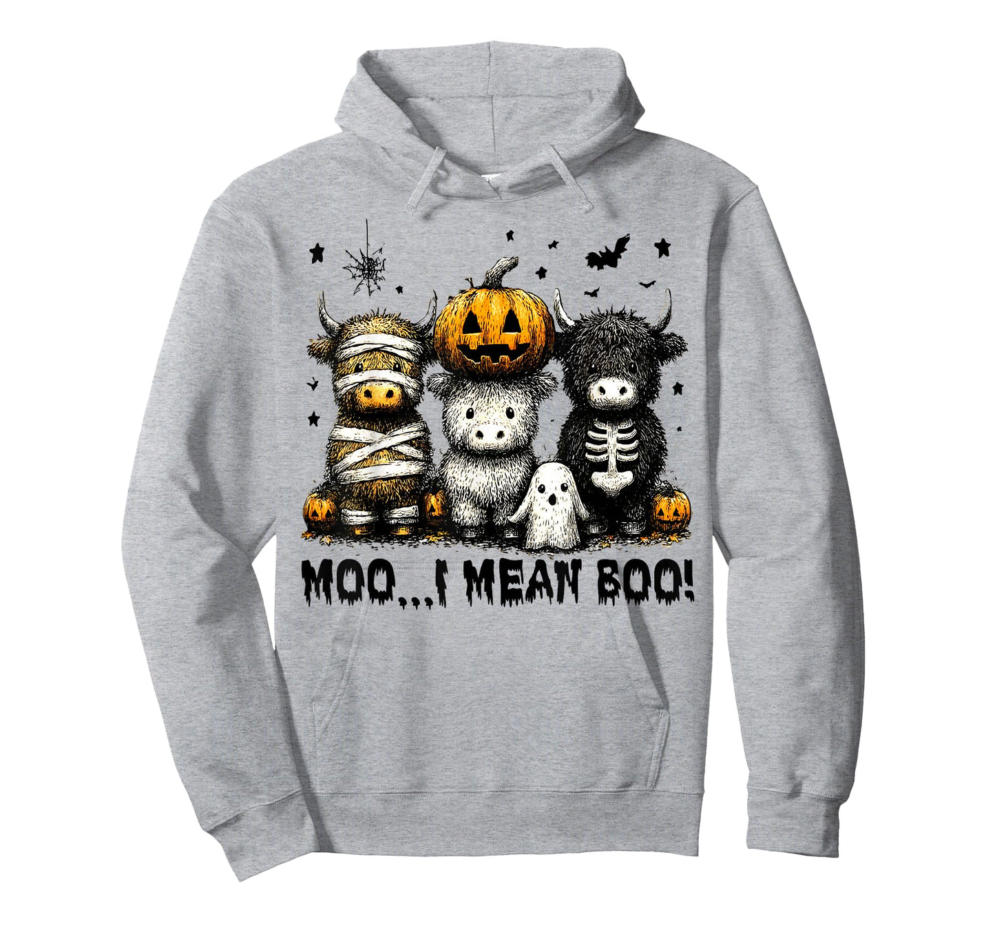 Ghost Cow Moo I Mean Boo Halloween Outfit Funny Cow Lover T-Shirt