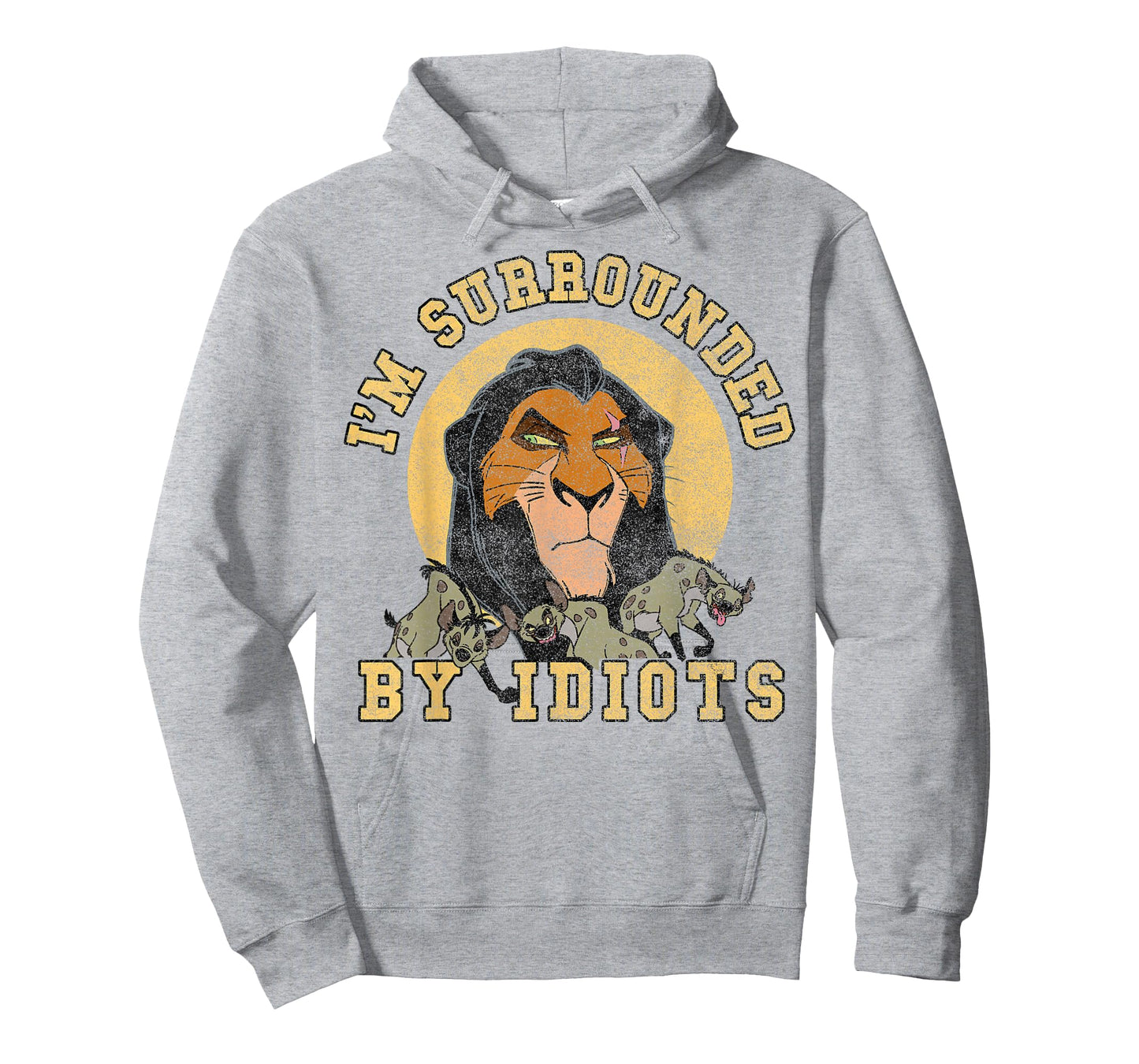 Disney The Lion King Scar Surrounded by Idiots Block Text T-Shirt