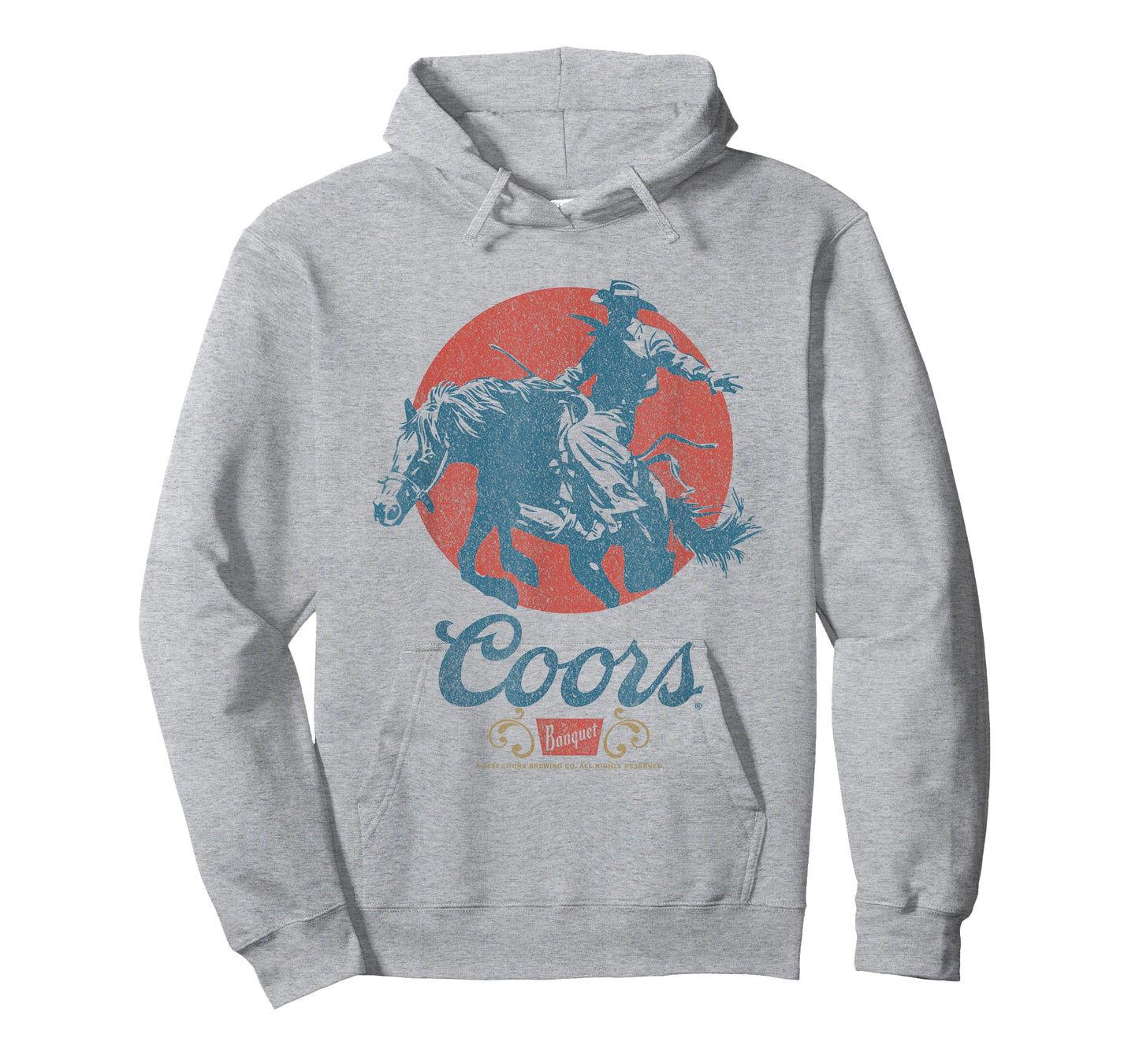 Coors Longhorn Banquet Vintage Rodeo Label T-Shirt
