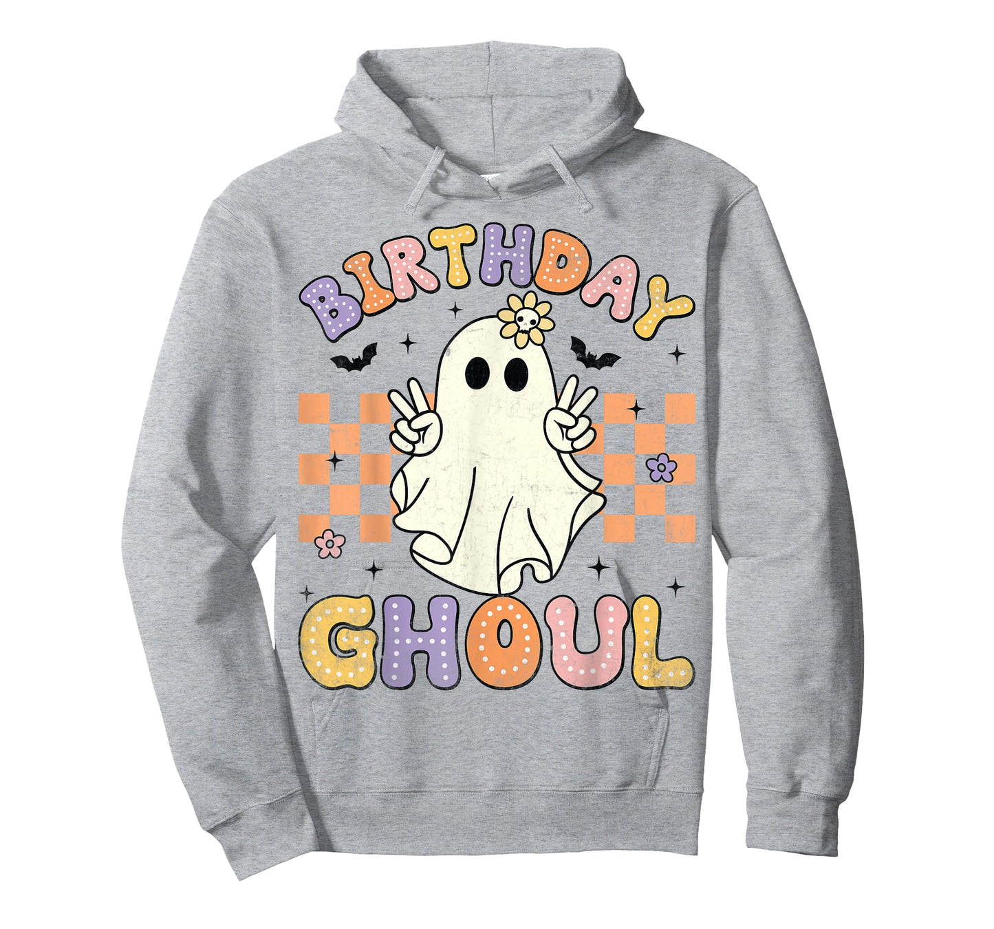 Birthday Ghoul Ghost Groovy Funny Halloween Birthday Party T-Shirt