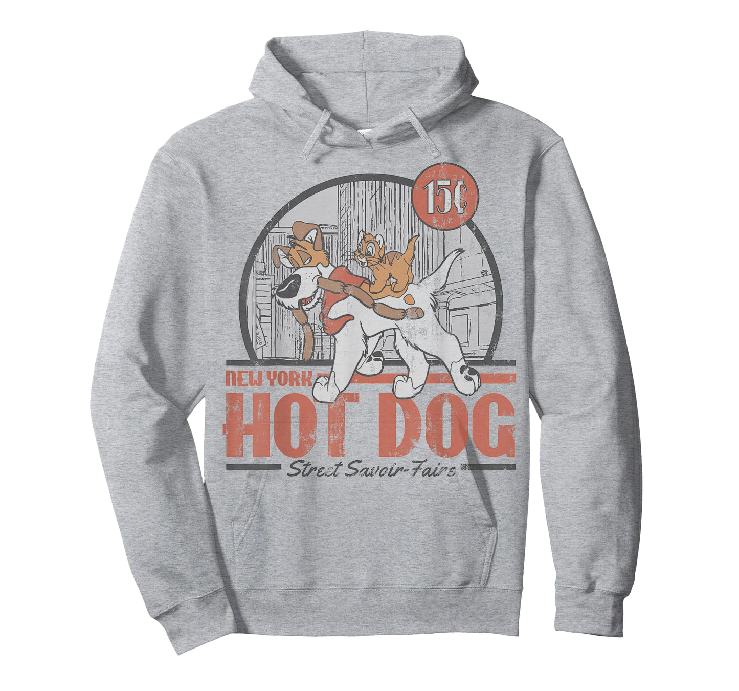 Disney Oliver & Company New York Hot Dog Poster T-Shirt Small