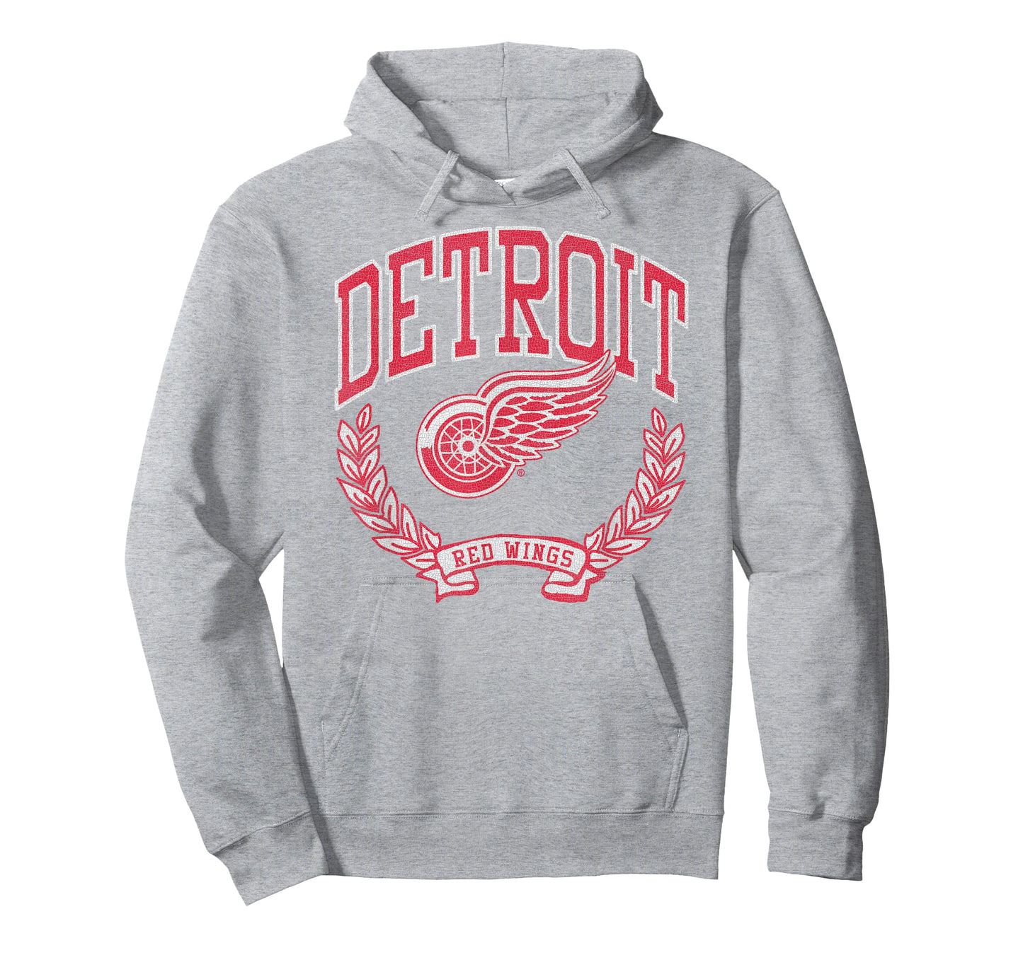 Detroit Red Wings Vintage Victory Gray Officially Licensed T-Shirt