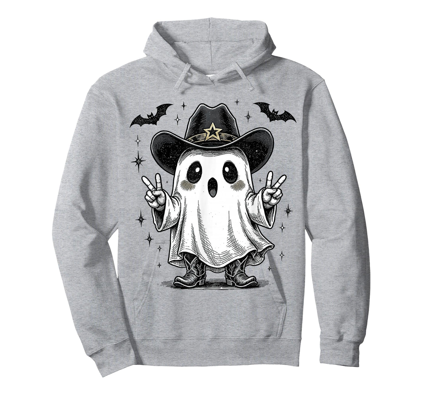 Howdy Boo Ghost Halloween Country Western Cowboy Cowgirl T-Shirt