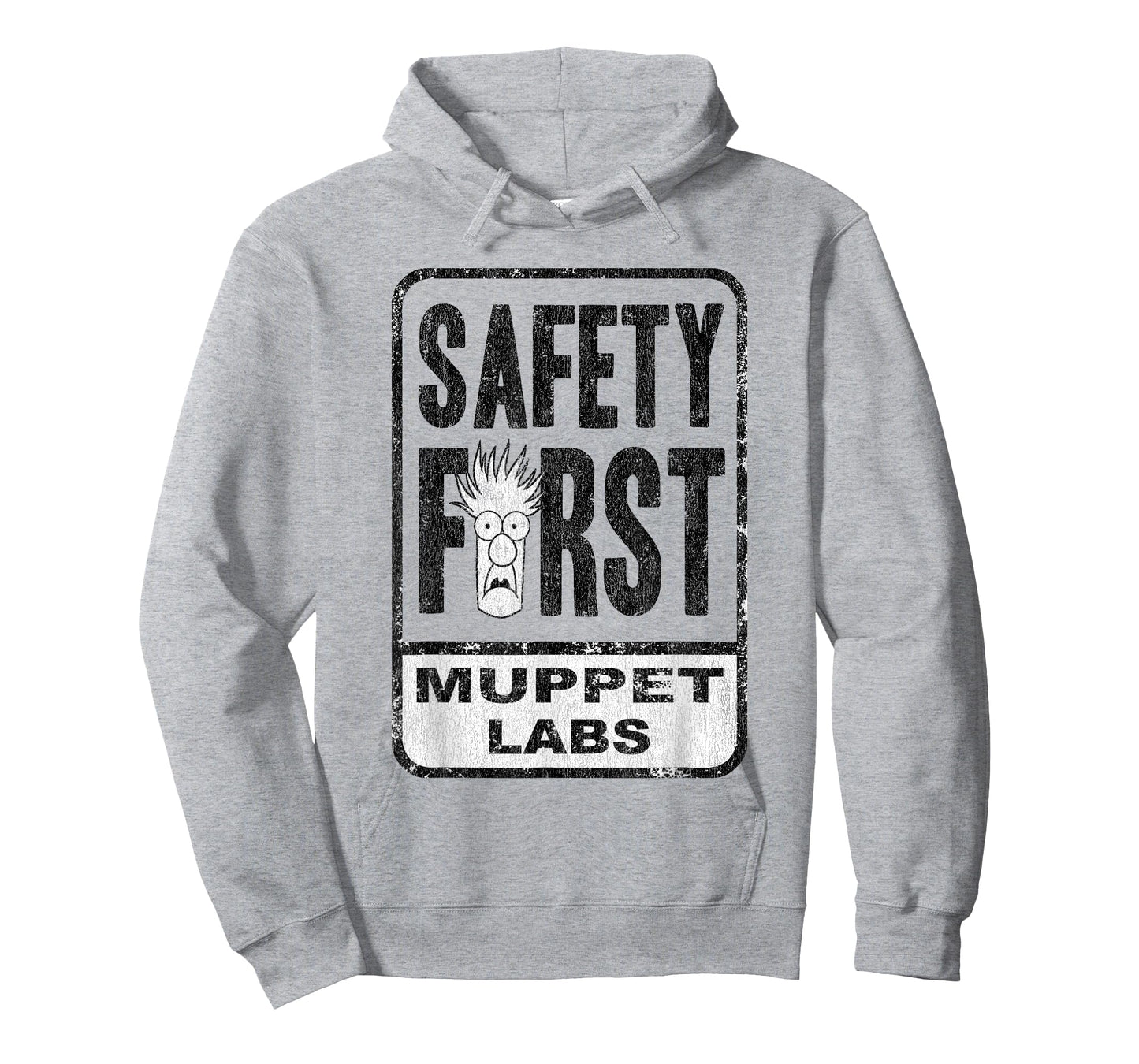 Disney The Muppets Safety First Sign Beaker Distressed T-Shirt