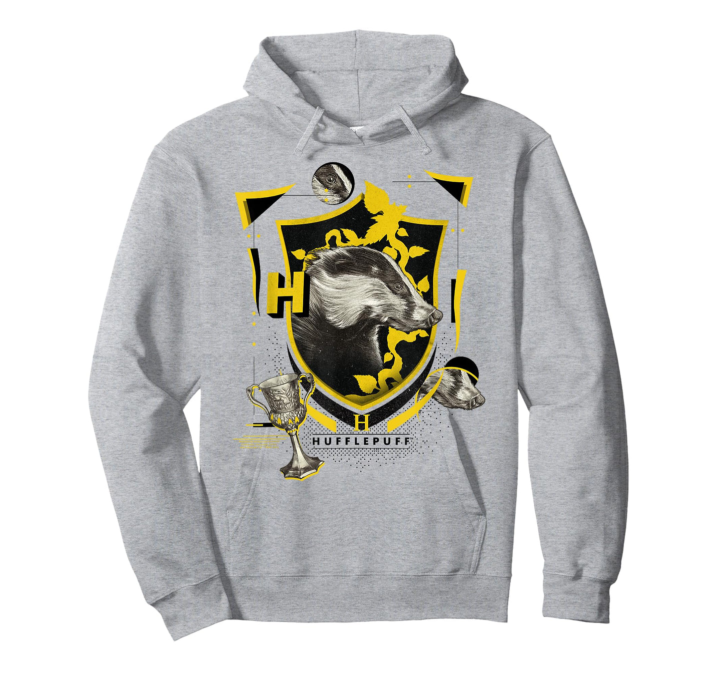 Harry Potter Hufflepuff Shield Realistic Badger T-Shirt