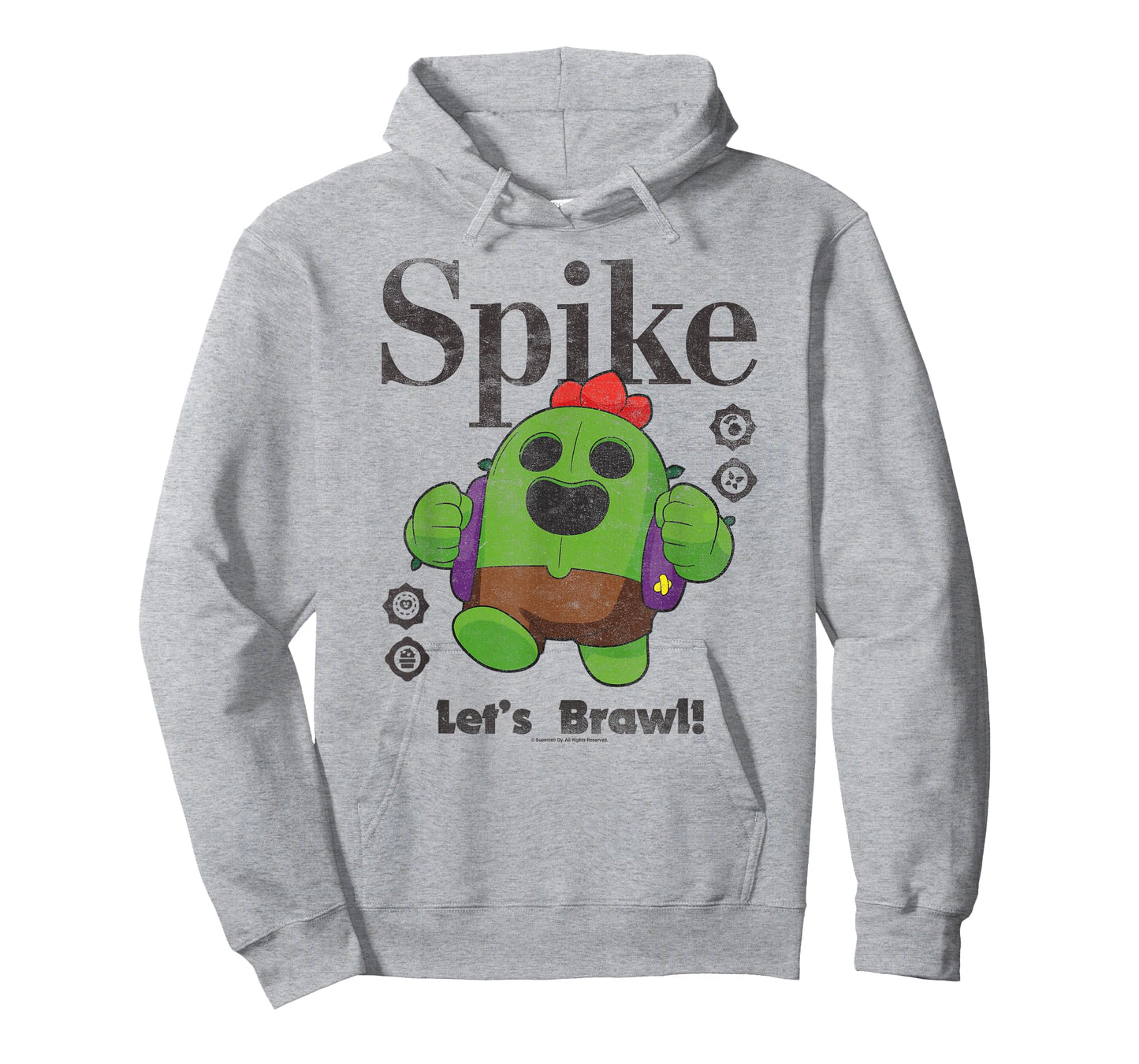 Brawl Stars Spike The Legendary Brawler Distressed Poster T-Shirt