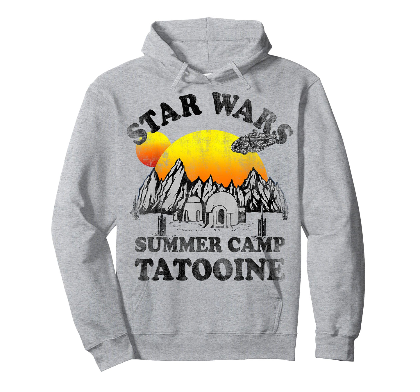 Star Wars Tatooine Summer Camp Igloo Sunrise Retro T-Shirt T-Shirt