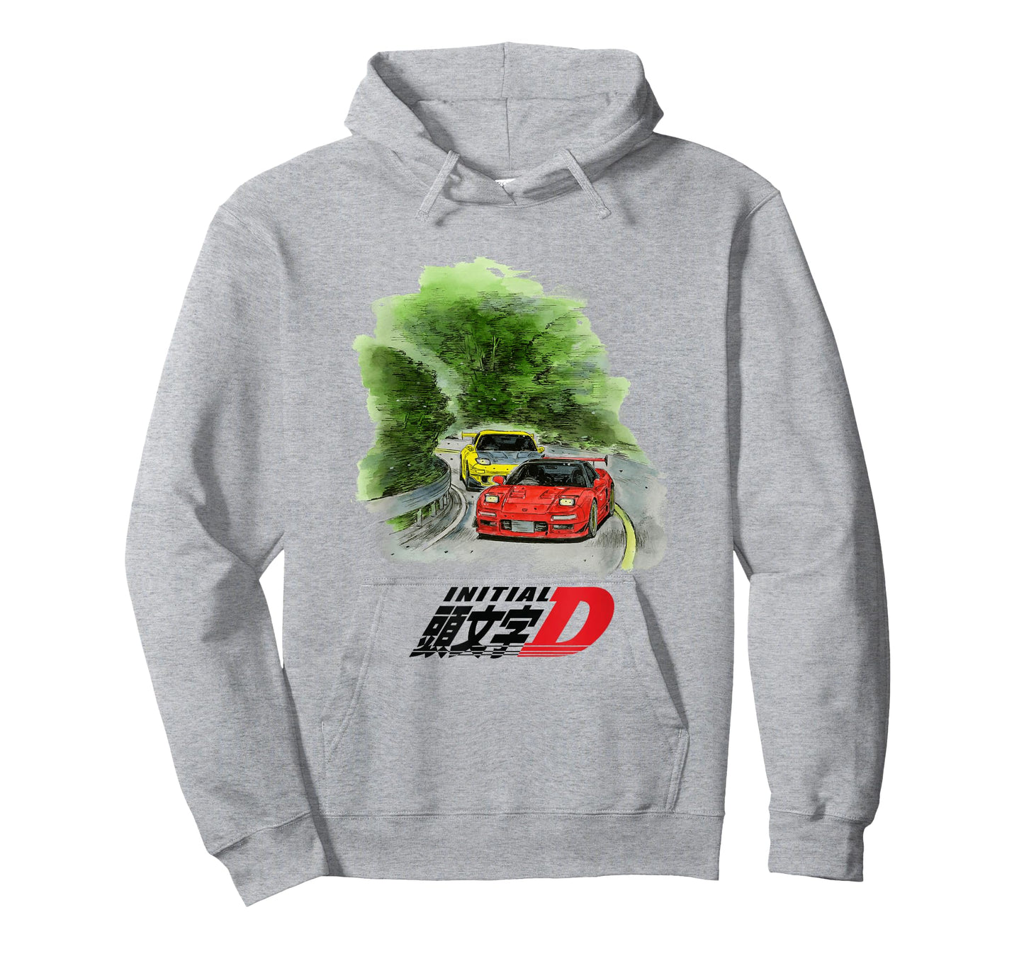 Initial D Manga Watercolor Cars Racing T-Shirt
