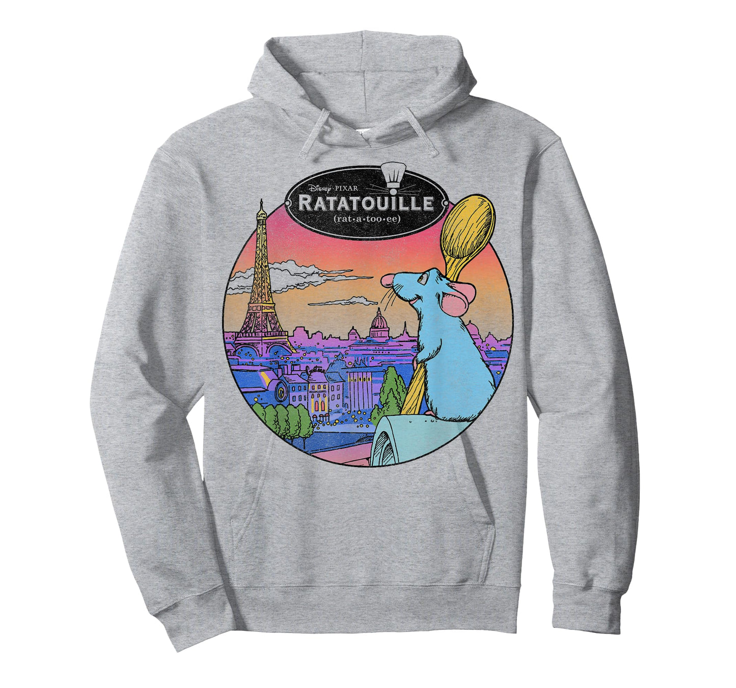 Disney Pixar Ratatouille Remy and Paris Logo T-Shirt