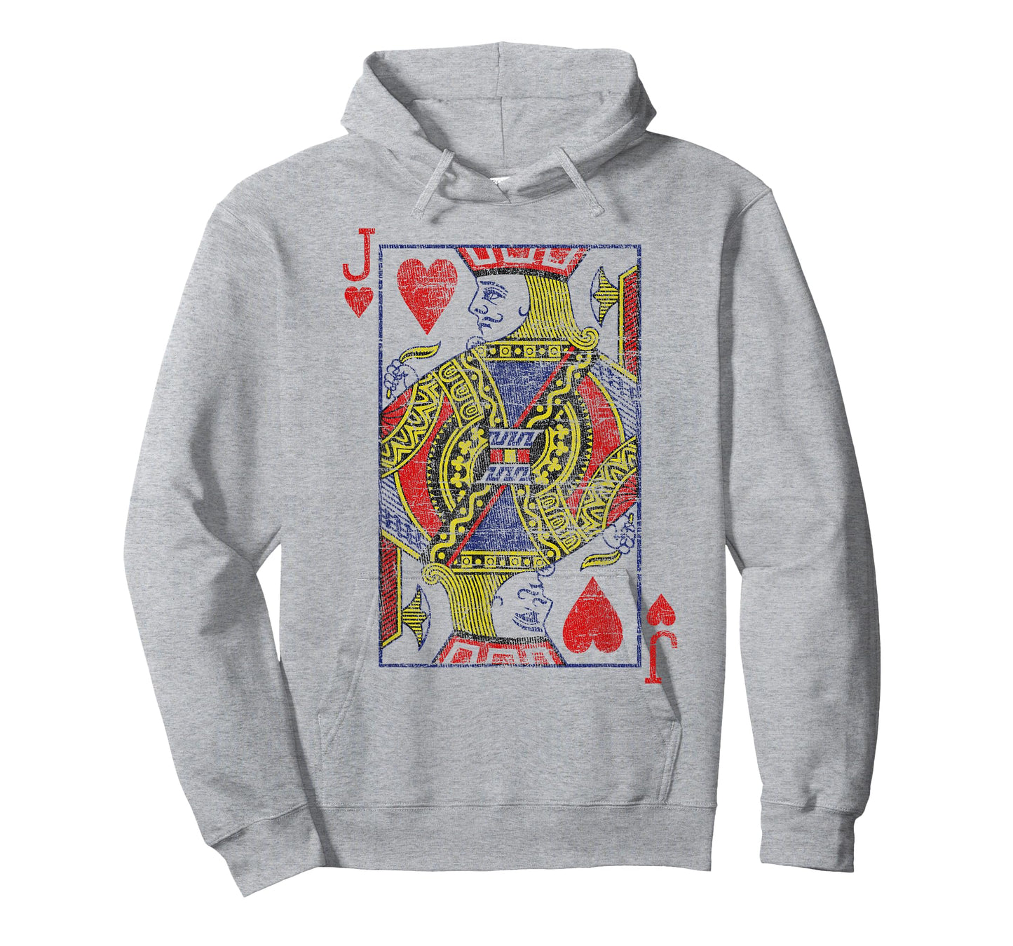 Bube of the Hearts Playing Cards Costume Poker Distressed T-Shirt