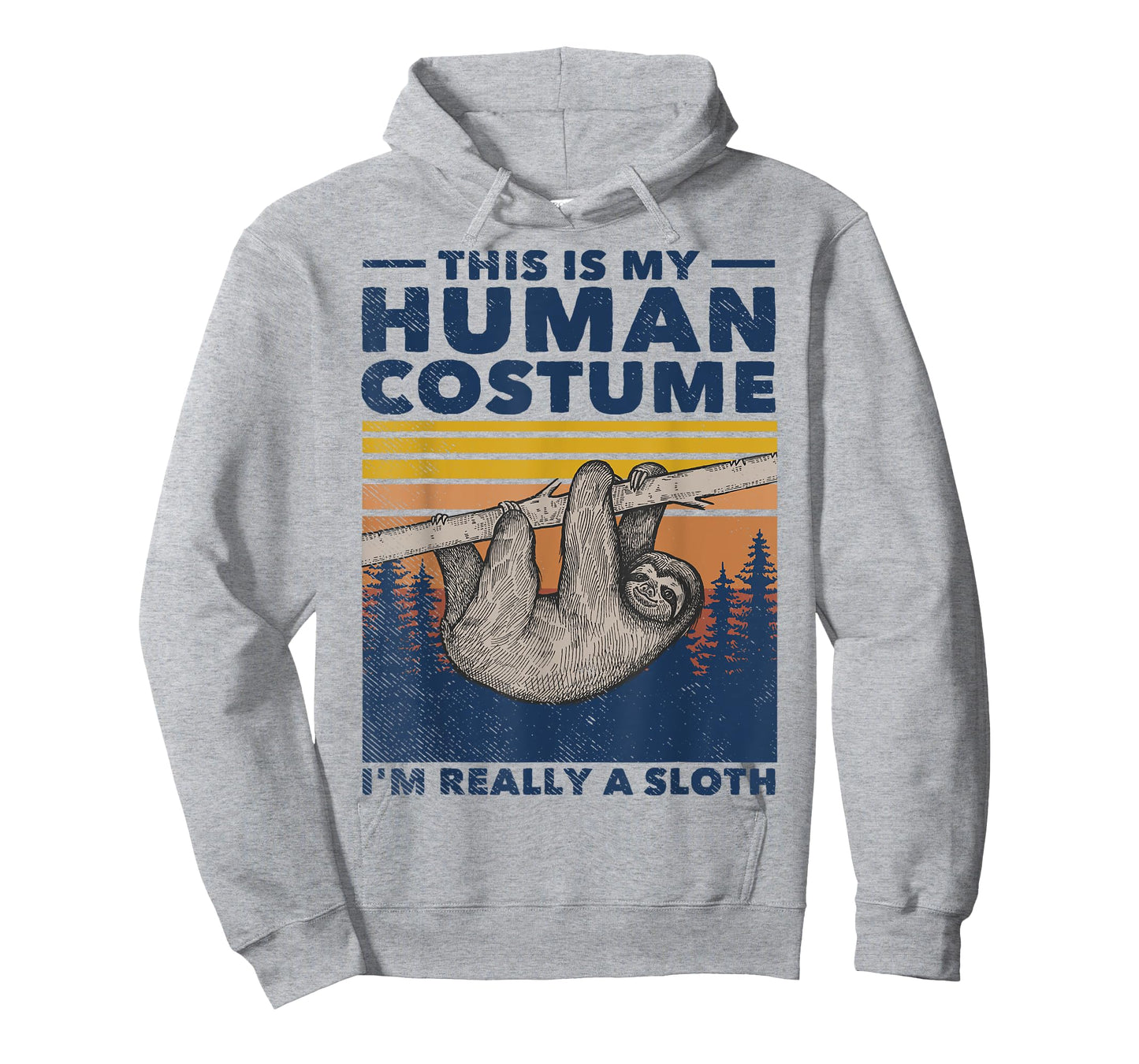 This Is My Human Costume I'm Really A Sloth Cute Halloween T-Shirt