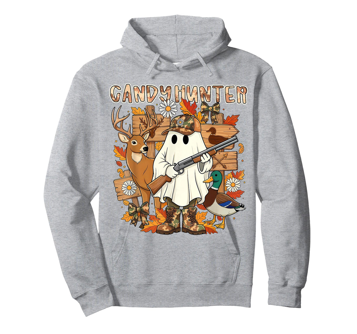 Candy Hunter Duck Deer Hunting Halloween Hunting Season T-Shirt