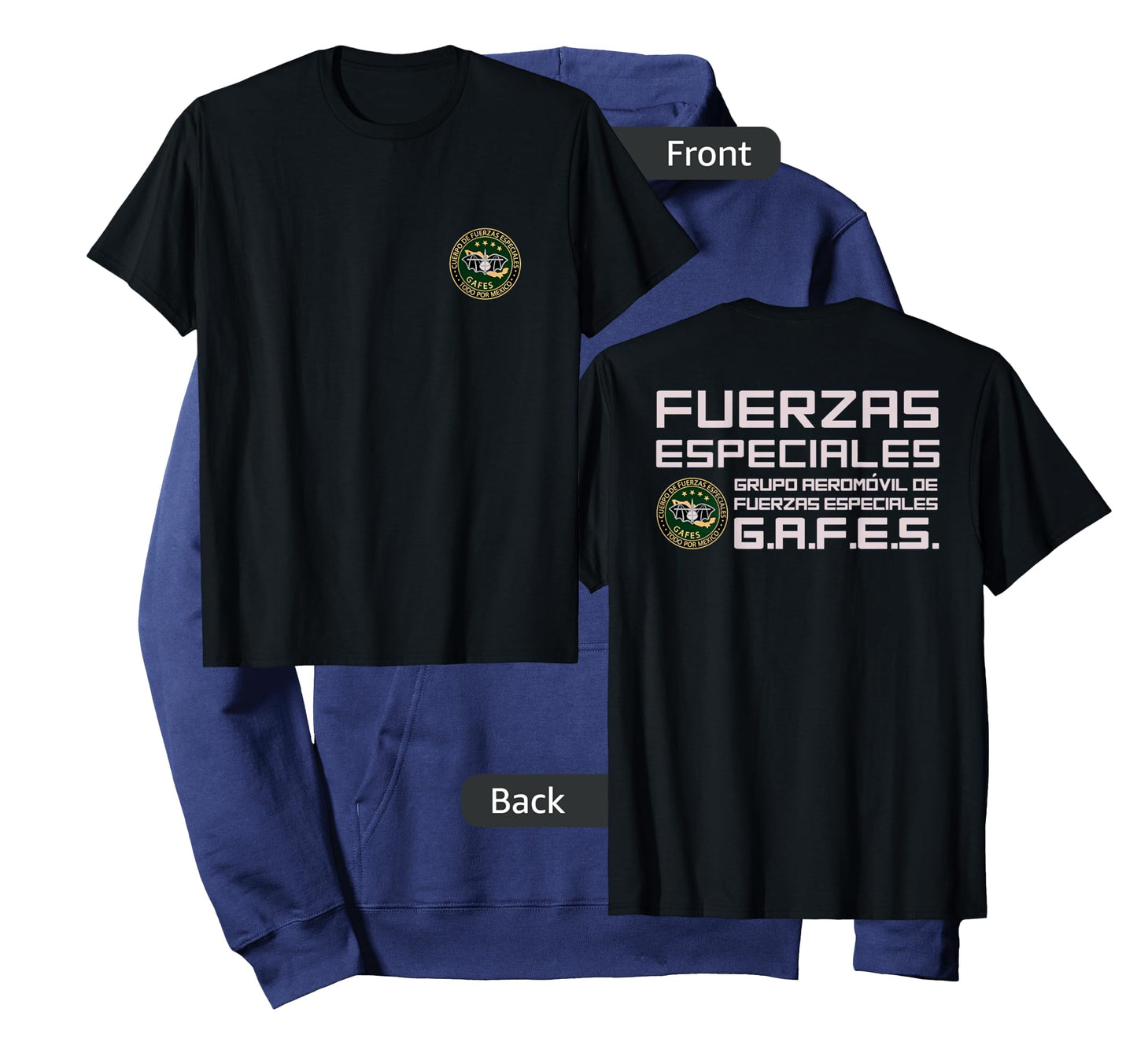 GAFE GAFES Mexico Fuerzas Especiales Mexican Special Force T-Shirt