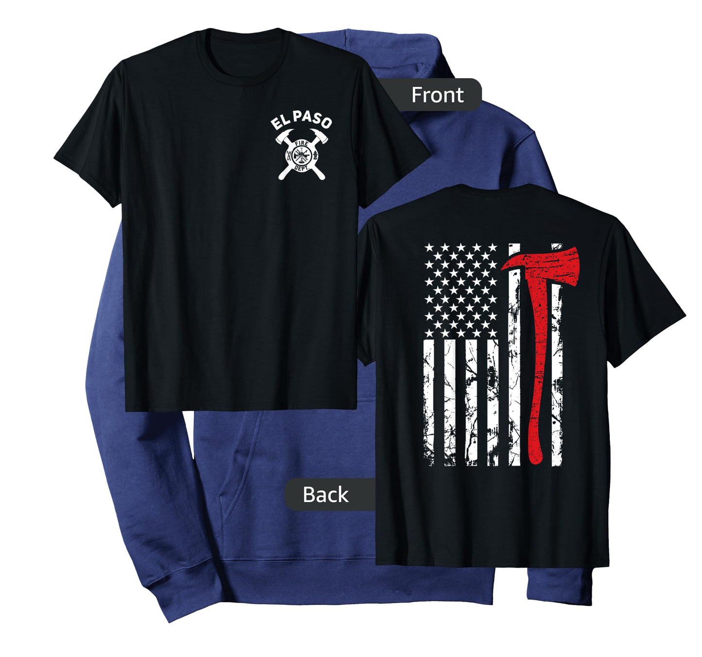 City Of El Paso Fire Department Texas Firefighter T-Shirt