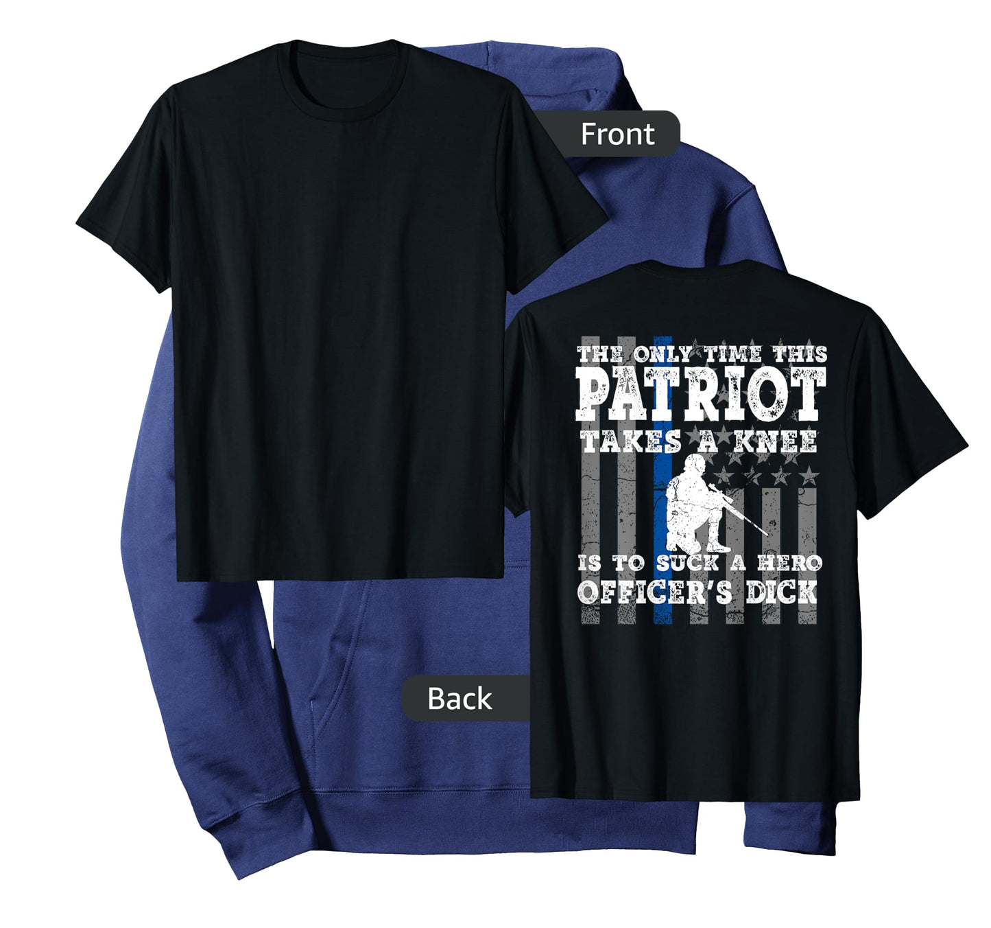 (print back) the only time this patriot takes a knee shirt T-Shirt