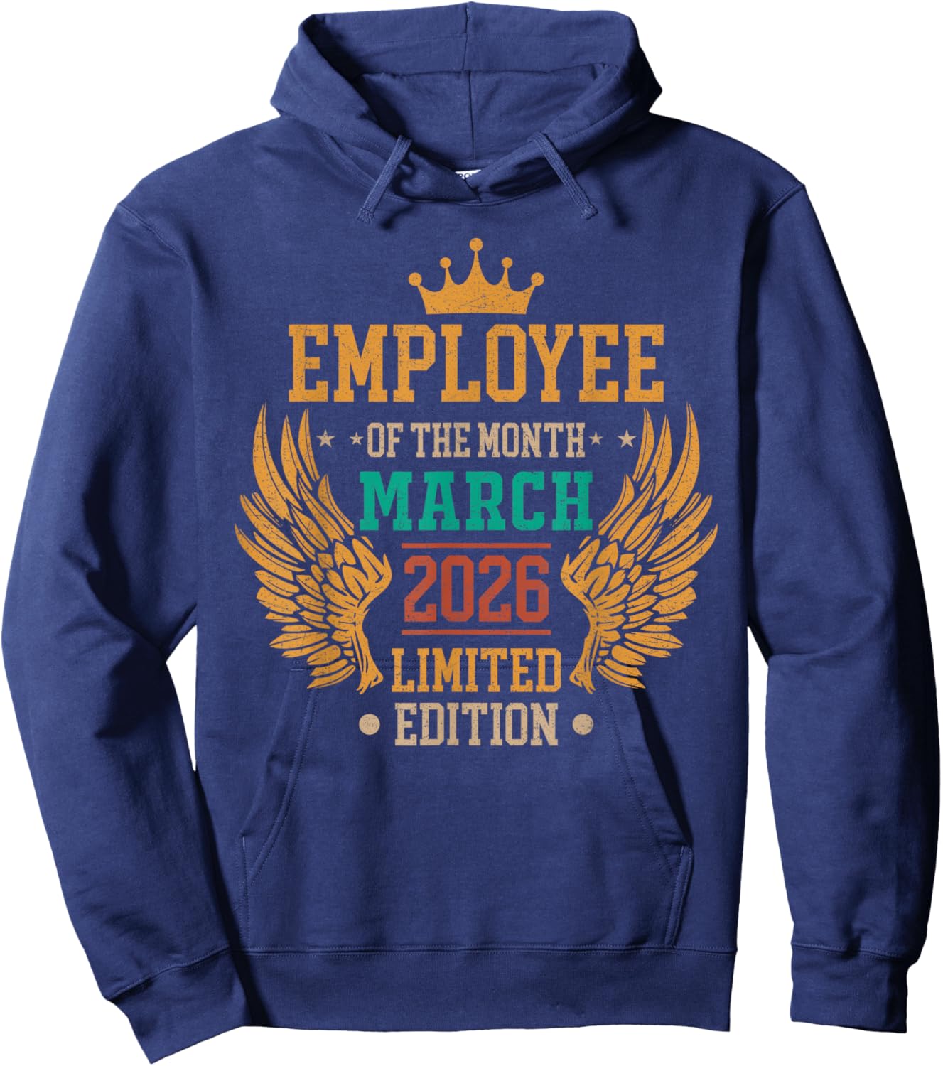 Employee of The Month March 2026 Vintage T-Shirt - Hoodie | Navy