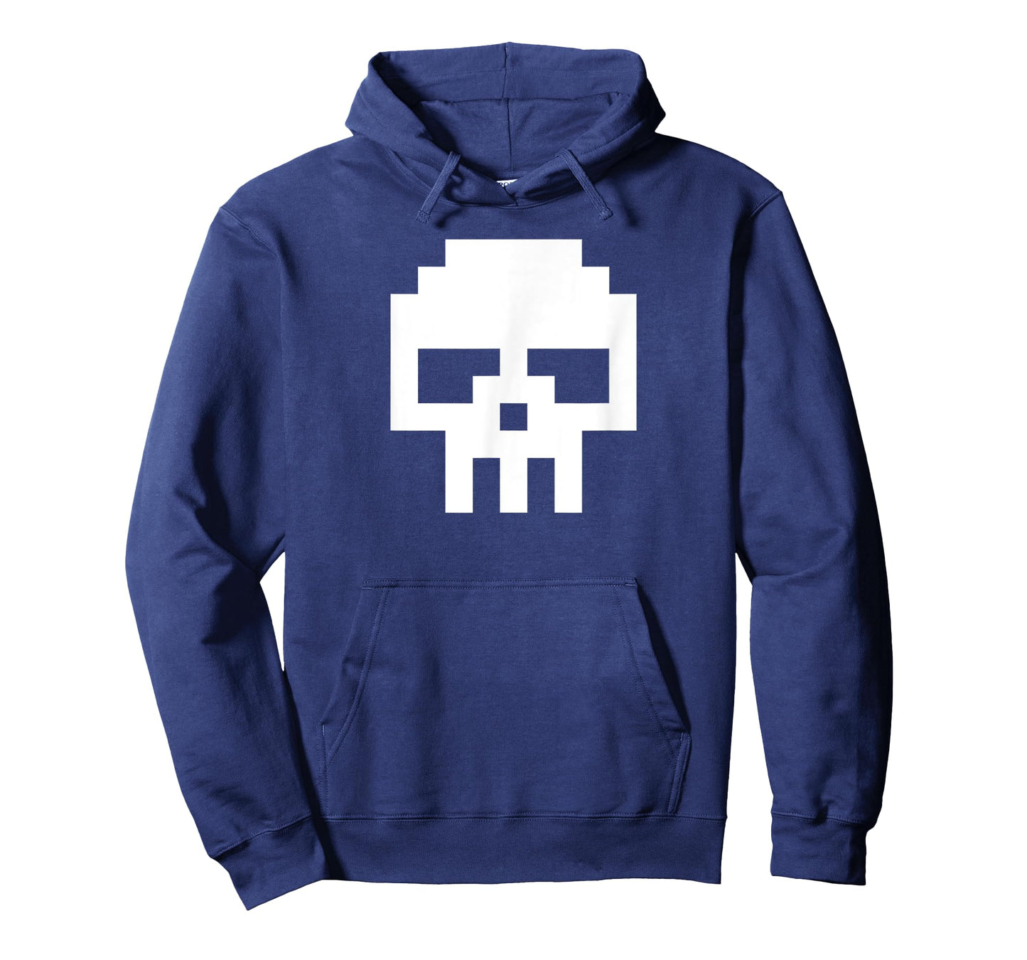 8 Bit White Pixel Skull T-Shirt