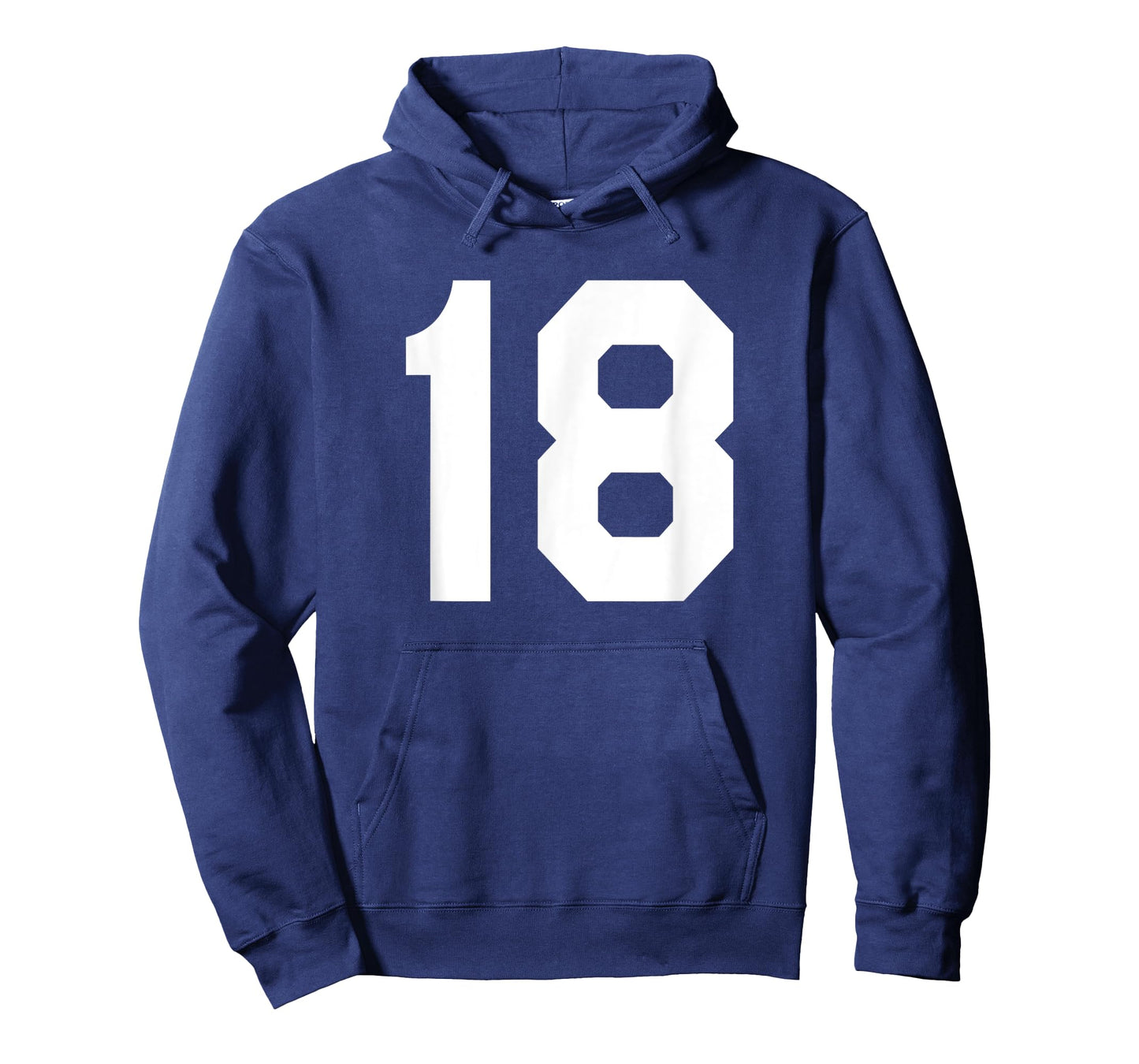 Number 18 Sports Jersey Front and Back Team Player T-Shirt