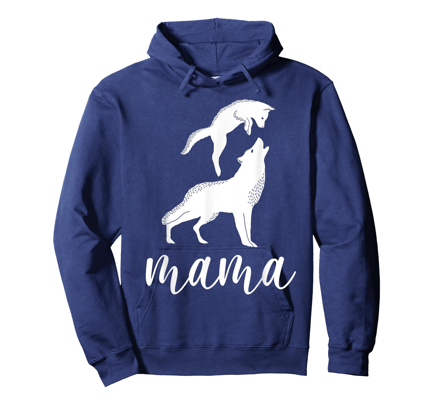 Mama Wolf & Baby Wolf Love Mom and Kids - Mothers Day T-Shirt