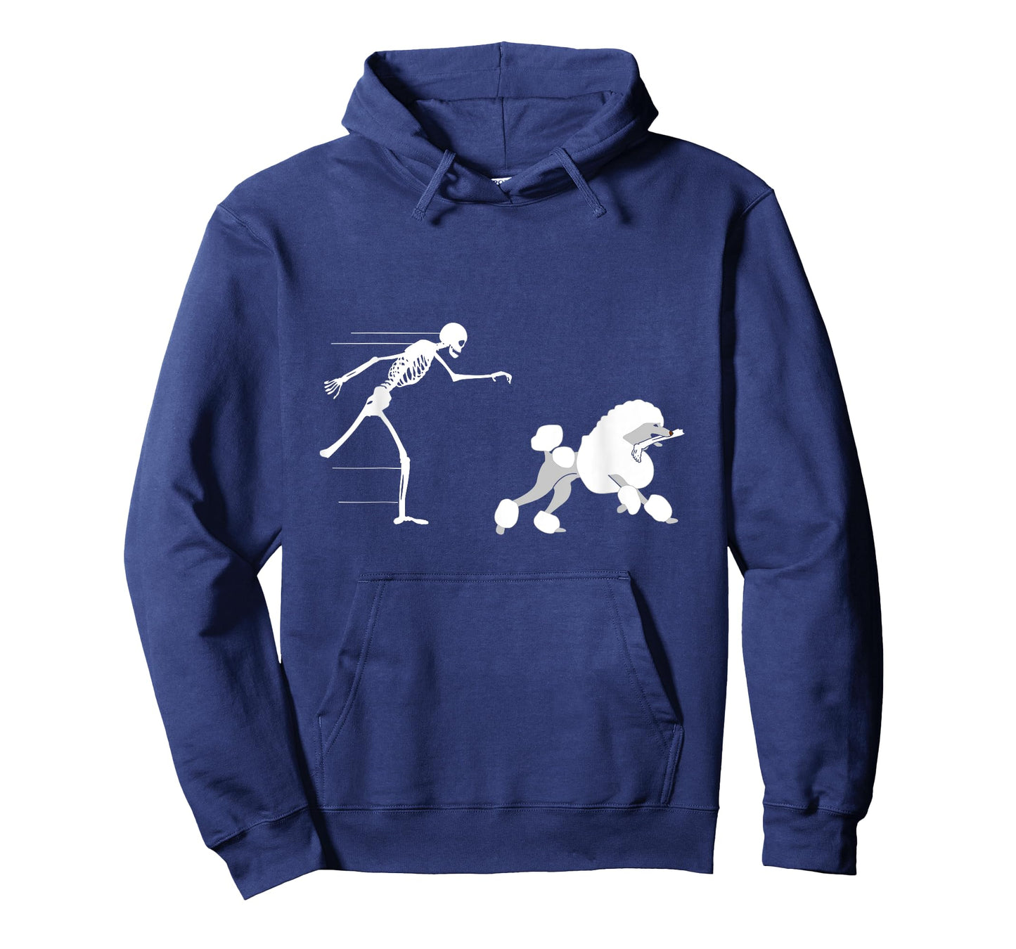 Funny Halloween Skeleton Leg Poodle T-Shirt T-Shirt