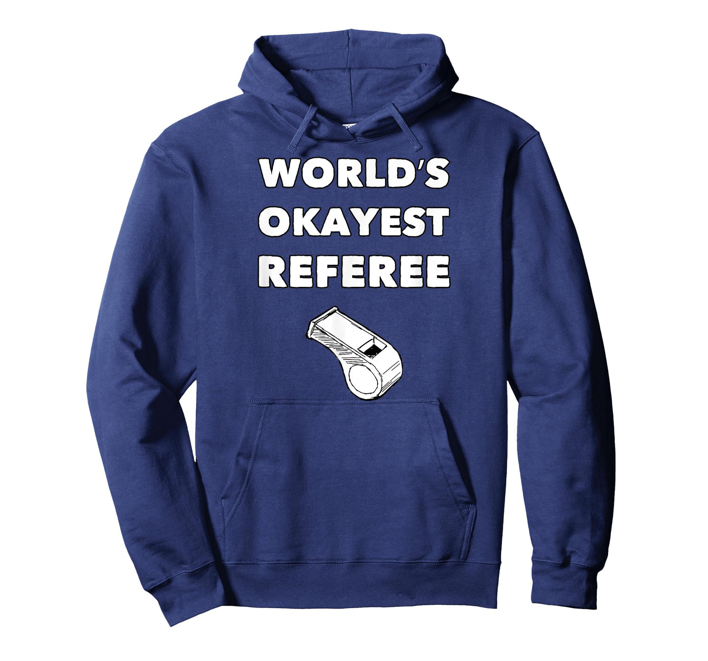 Funny Referee T-Shirts - World's Okayest Referee - Black, Small, Adult, Unisex, Short Sleeve, Classic Fit, Polyester 100%, Sports, Basketball, Soccer, Christmas, Birthday, Referee T-Shirt
