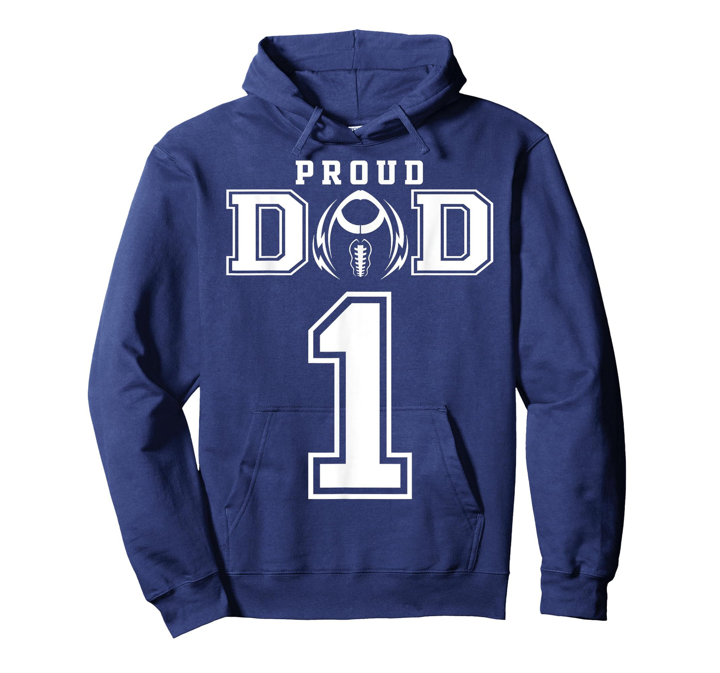 Custom Proud Football Dad Number 1 Personalized For Men T-Shirt