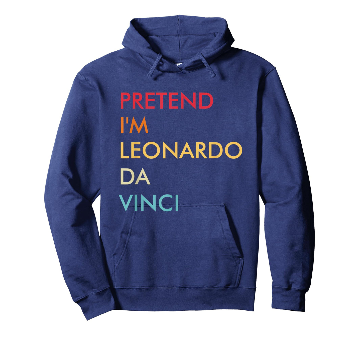Pretend I'm Leonardo Da Vinci Lazy Halloween Costume Party T-Shirt