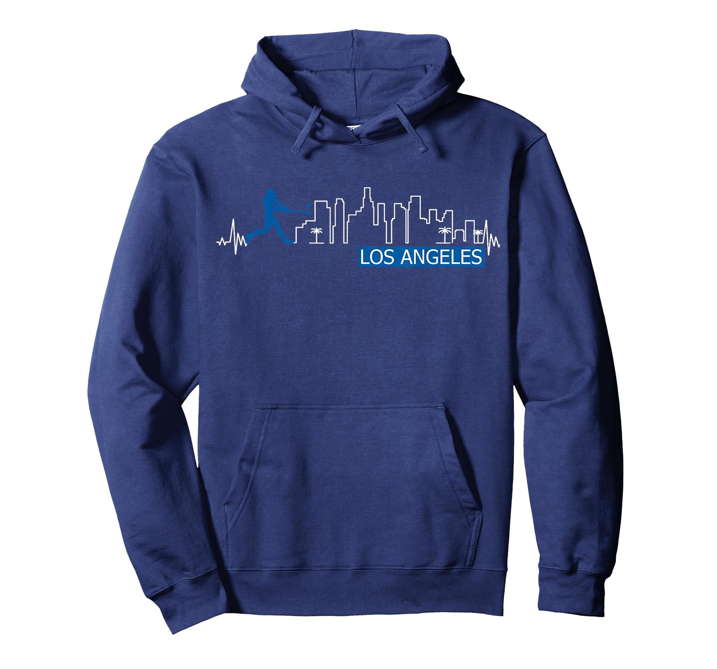 Los Angeles Lovers Skyline Baseball Heartbeat Men Women T-Shirt