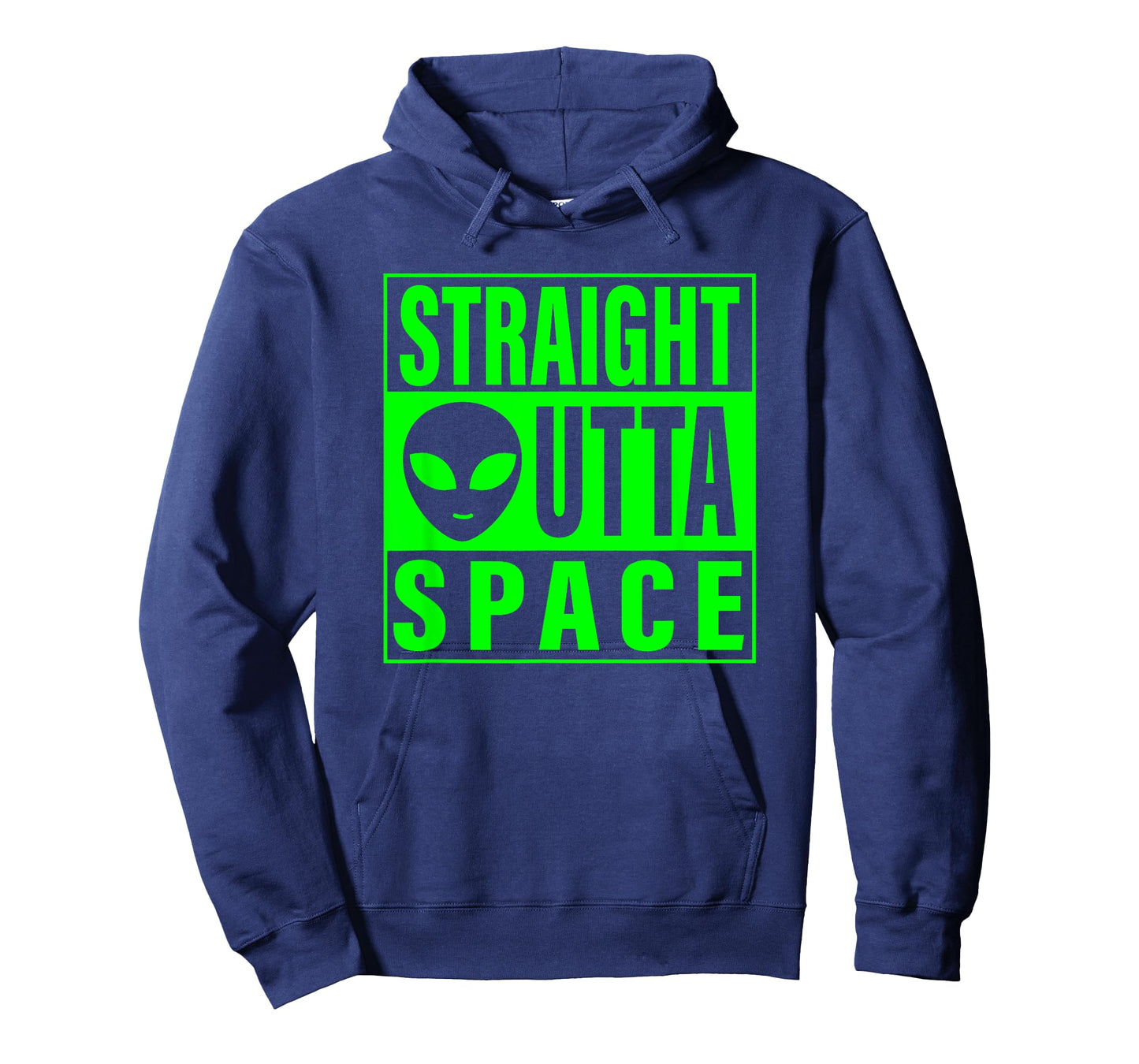 Straight Outta Space Funny Ufo Alien Costume Men Women Kid T-Shirt