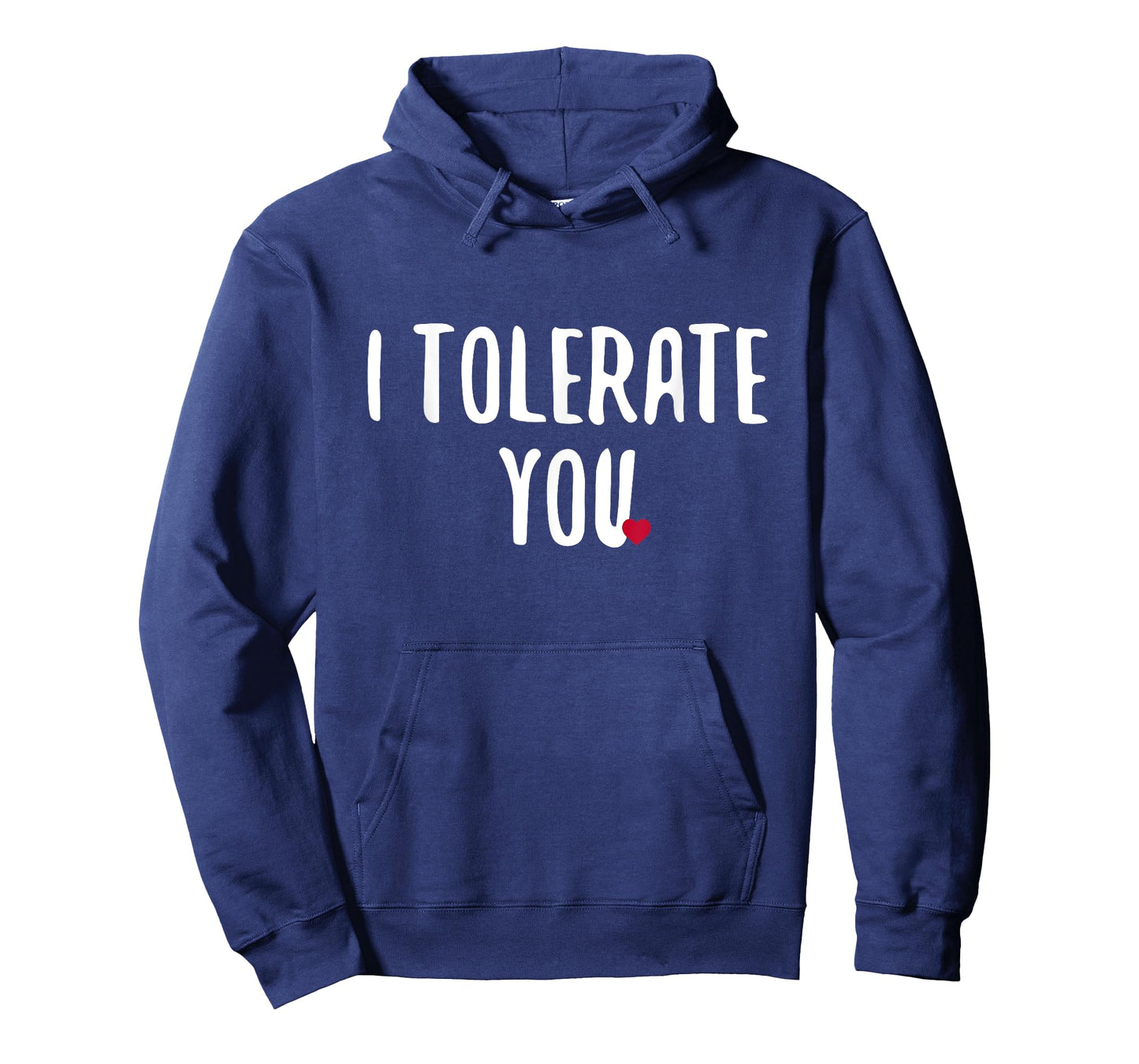 Festivallr I Tolerate You Unisex Adult T-Shirt - Black, Small - Short Sleeve, Crew Neck - Modern Retro, Gym, Holiday - Cotton, Polyester - Unique Graphics, Humorous Theme