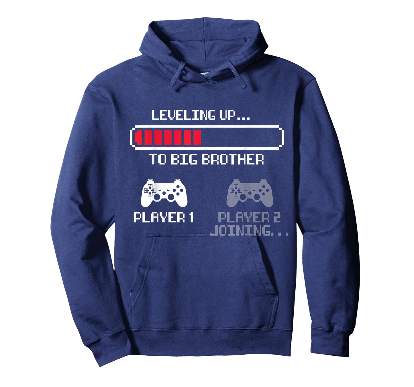 Leveling Up to Big Brother 2024 for Boys Men Vintage Gaming T-Shirt