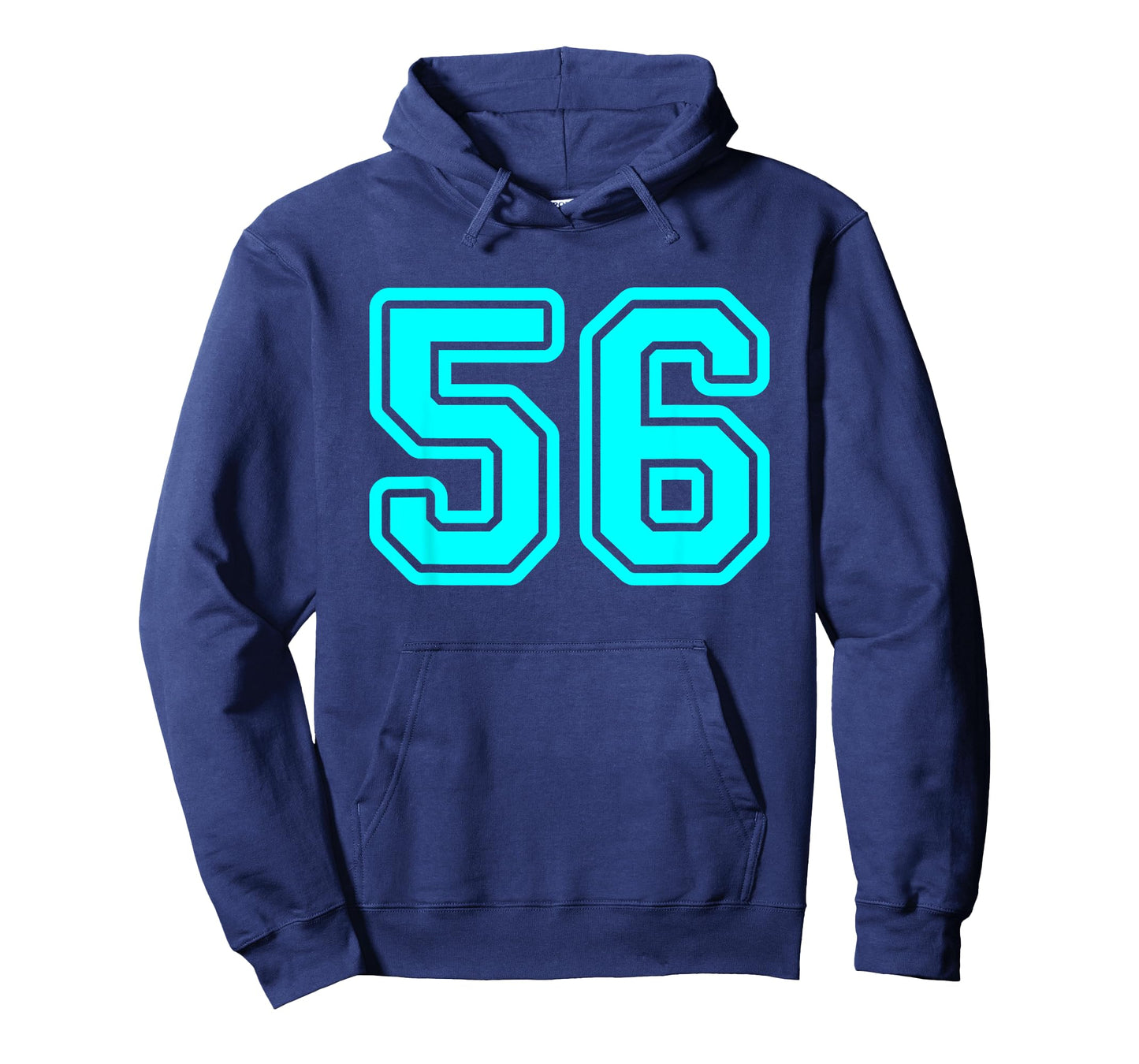 Number #56 Cyan Sport Number 56 T-Shirt