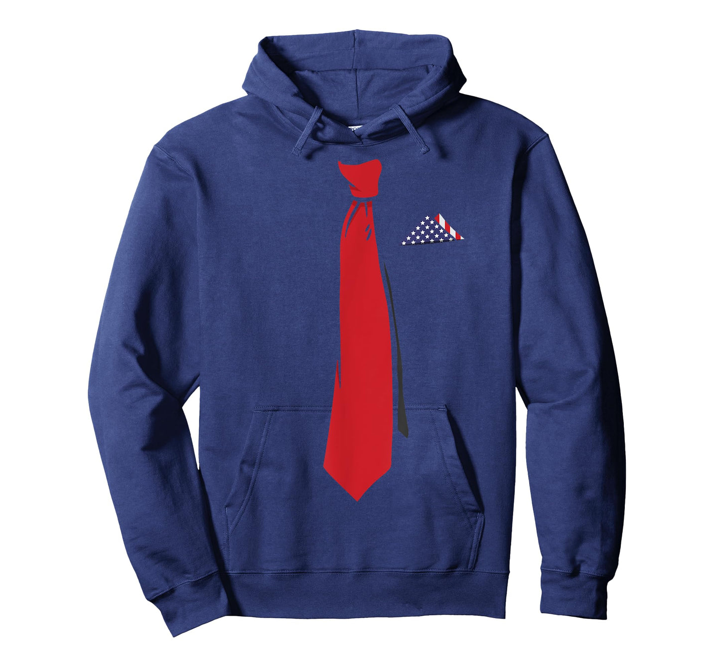 Trump 2024 Red Tie US Flag Handkerchief Patriotic Women Men T-Shirt