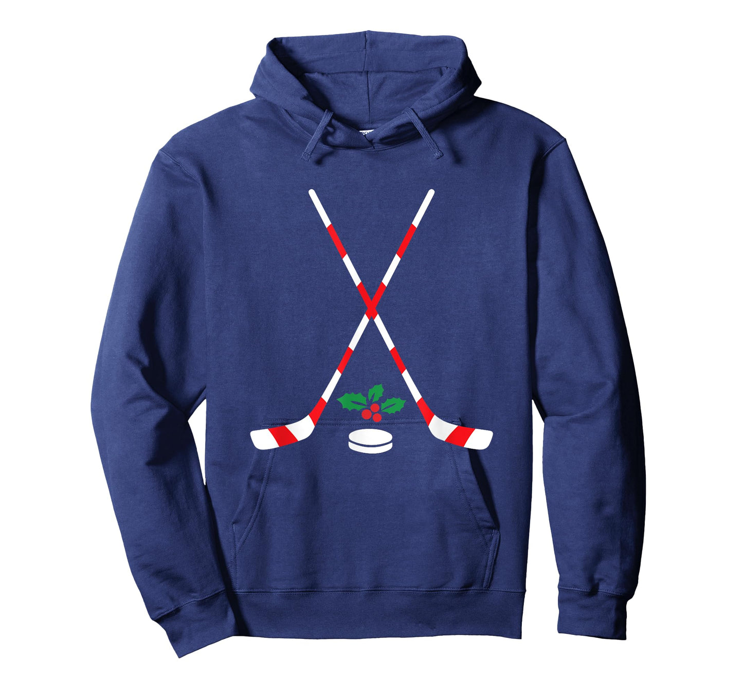 Ice Hockey Christmas Gift Candy Cane Hockey Stick Hockey T-Shirt