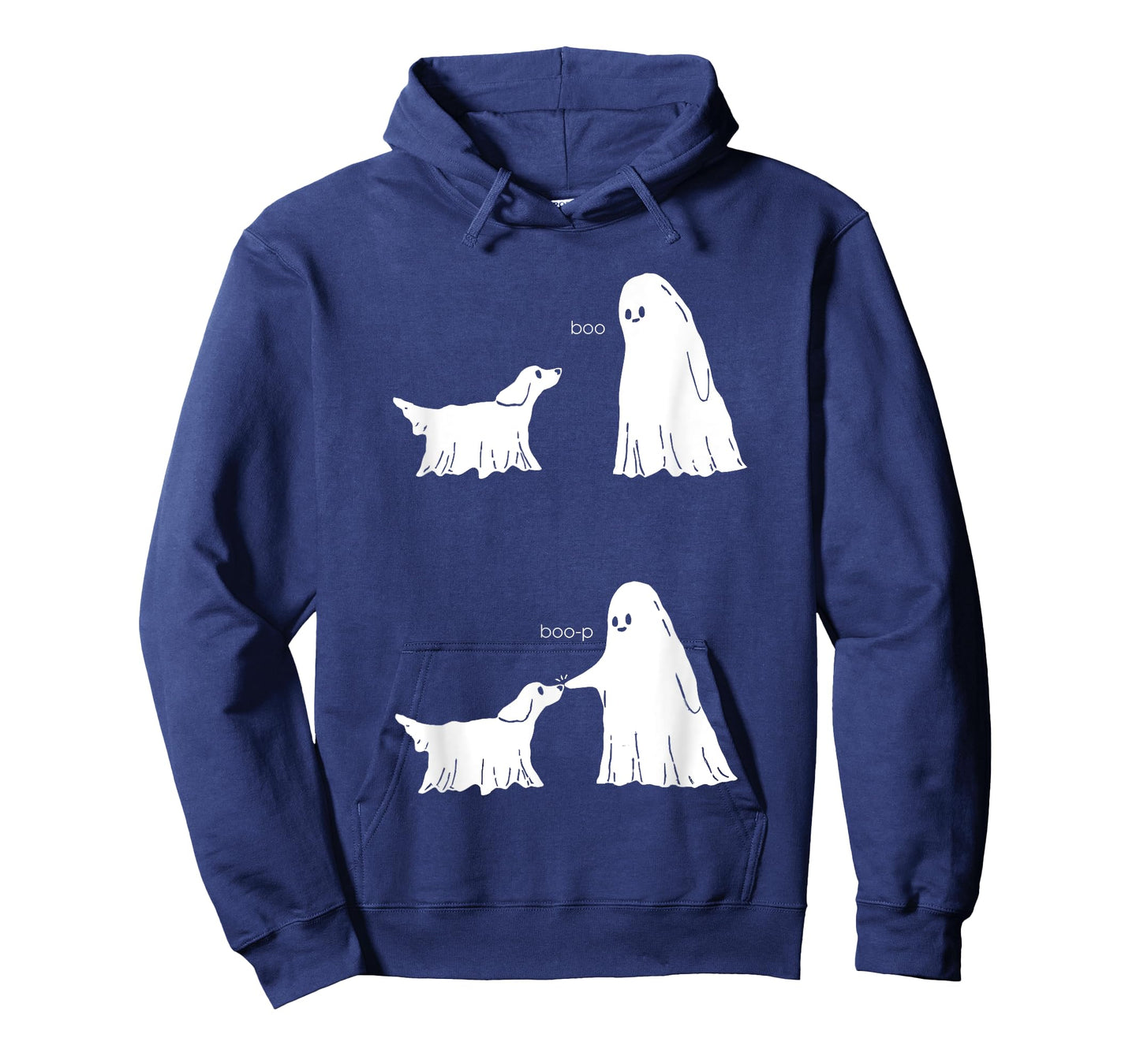 Ghost Touch The Dog Boo Boo-p Halloween T-Shirt