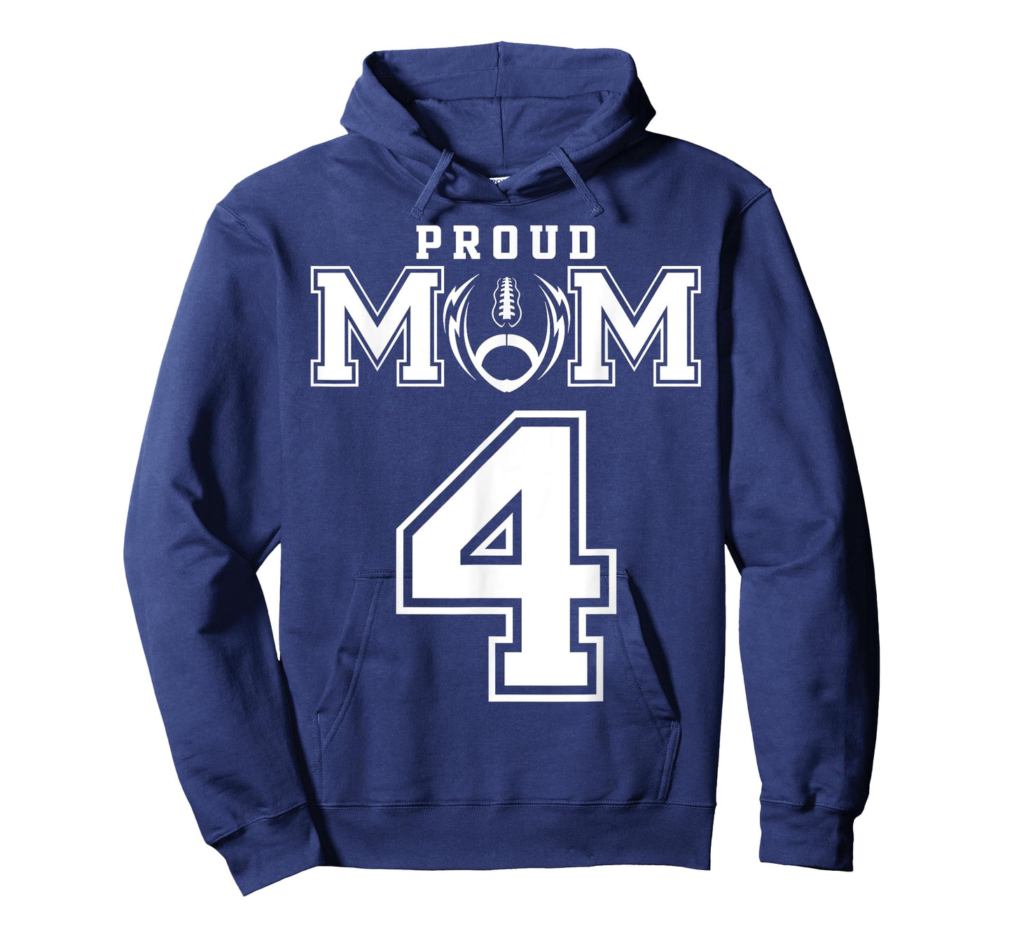 Custom Proud Football Mom Number 4 Personalized For Women T-Shirt