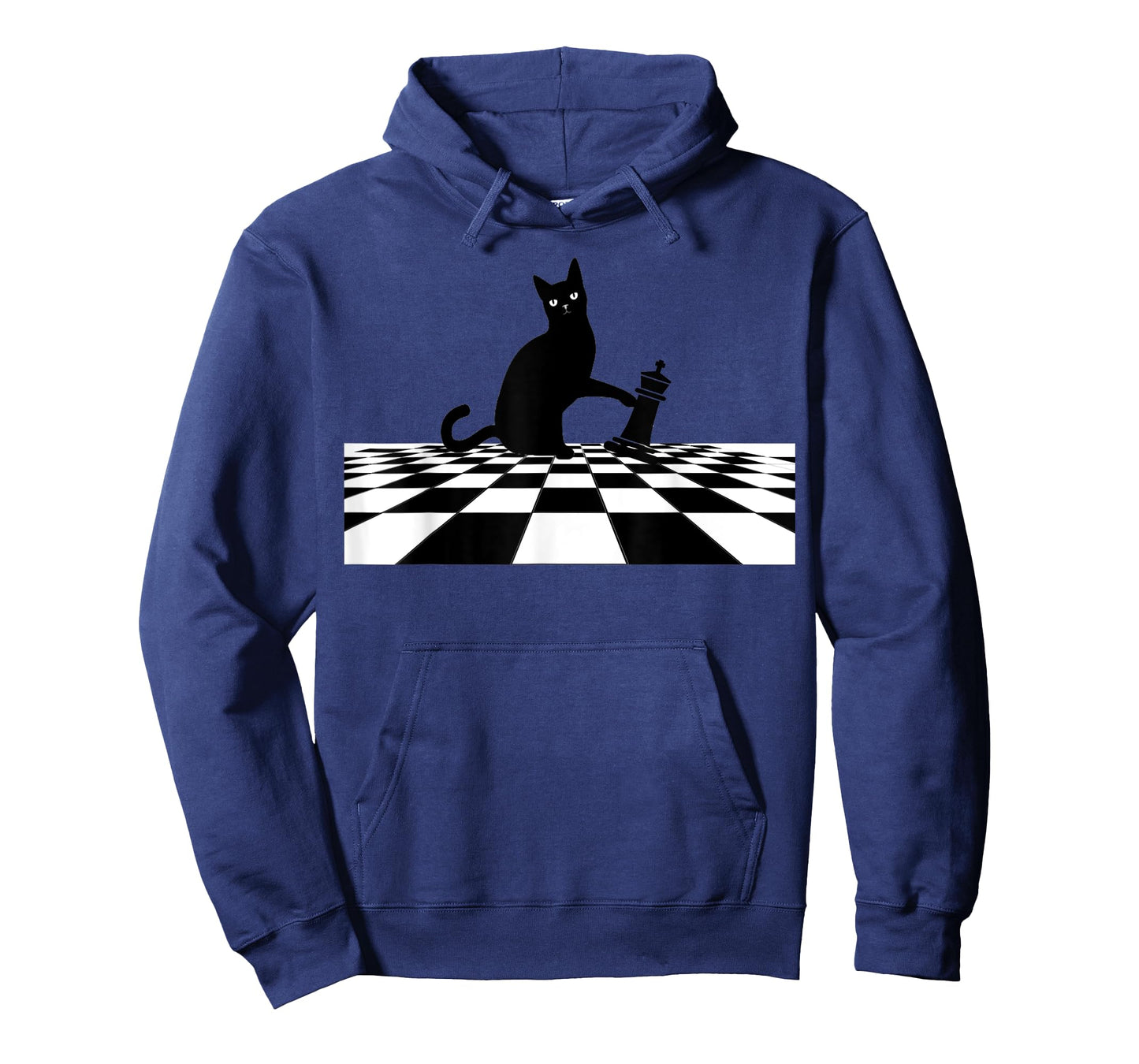 Ornery Cat Tipping Chess Piece Checkmate T-Shirt Tee T-Shirt