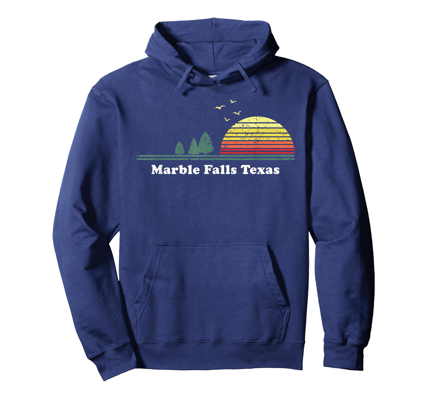 Vintage Marble Falls, Texas Sunset Souvenir Print T-Shirt