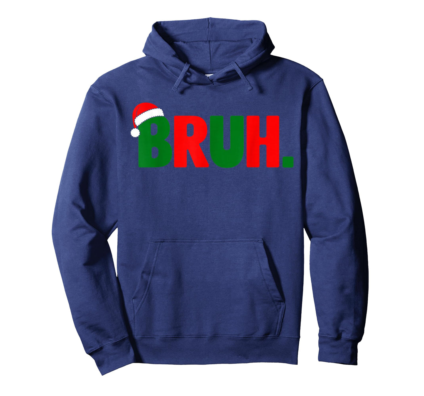 Bruh Funny Christmas Red Green Plaid Teens Xmas Pajamas T-Shirt