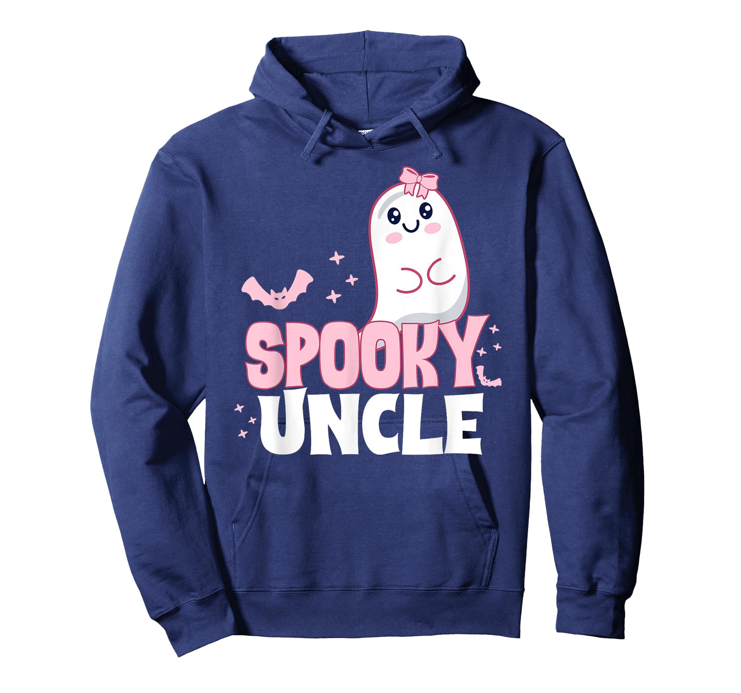 Spooky Uncle Family Cute Pink White Ghost Boo Halloween T-Shirt