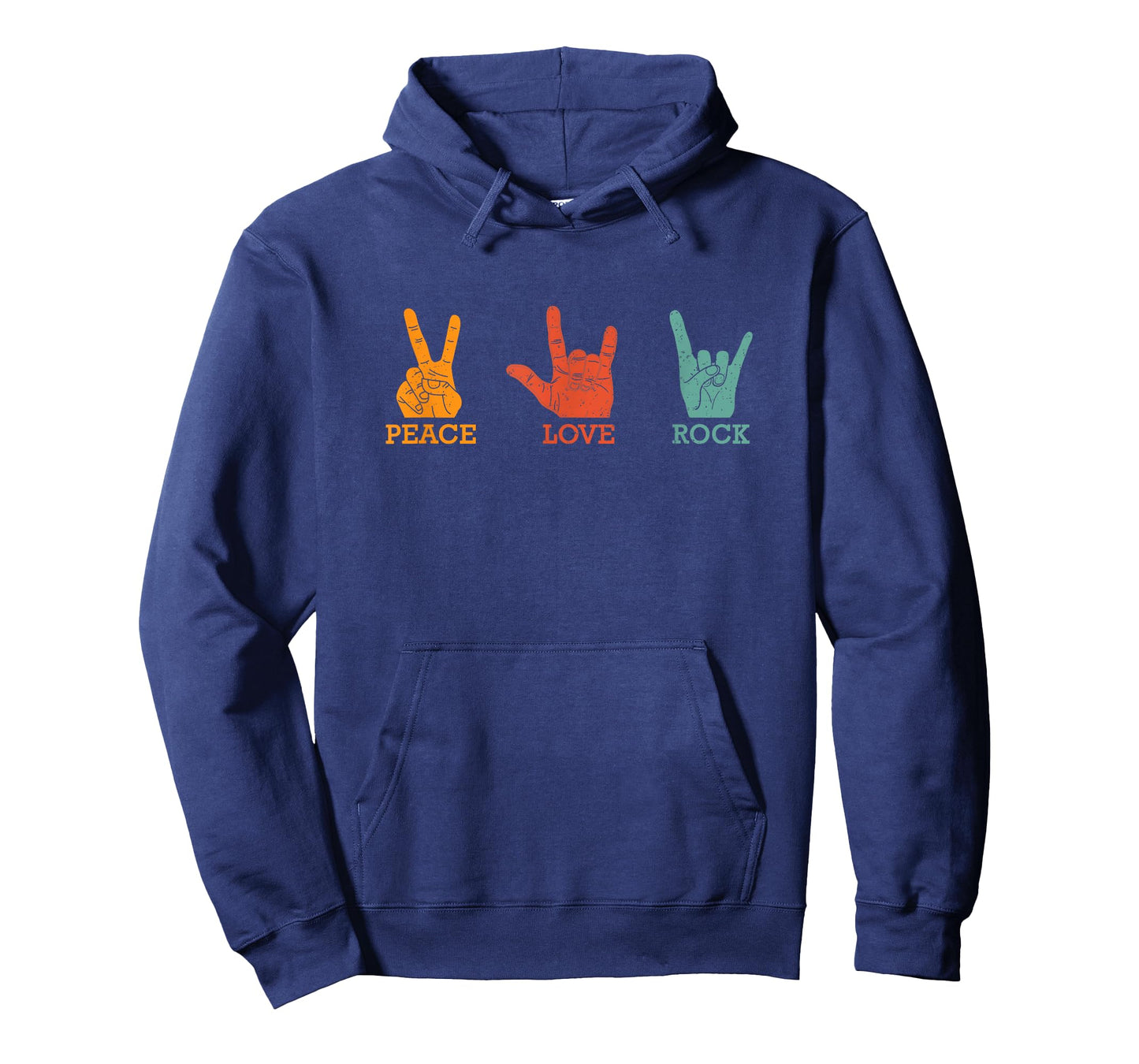 Classic Peace Love Rock Vintage Concert Band Rock Music T-Shirt