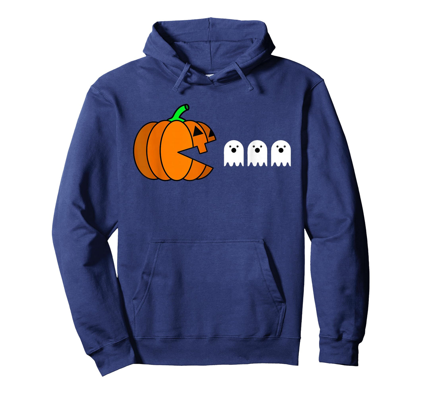 Funny Halloween Pumpkin Eating Ghost, Gamer Men Women Kids T-Shirt