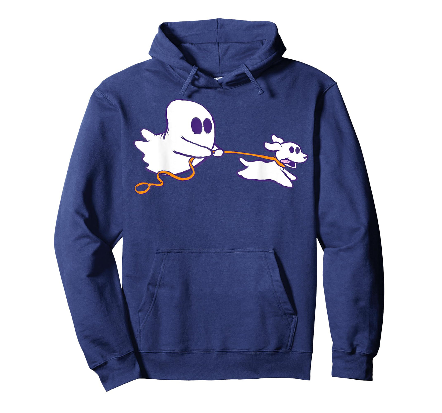 Cute Ghost Dog Walker Graphic Halloween Costume T-Shirt