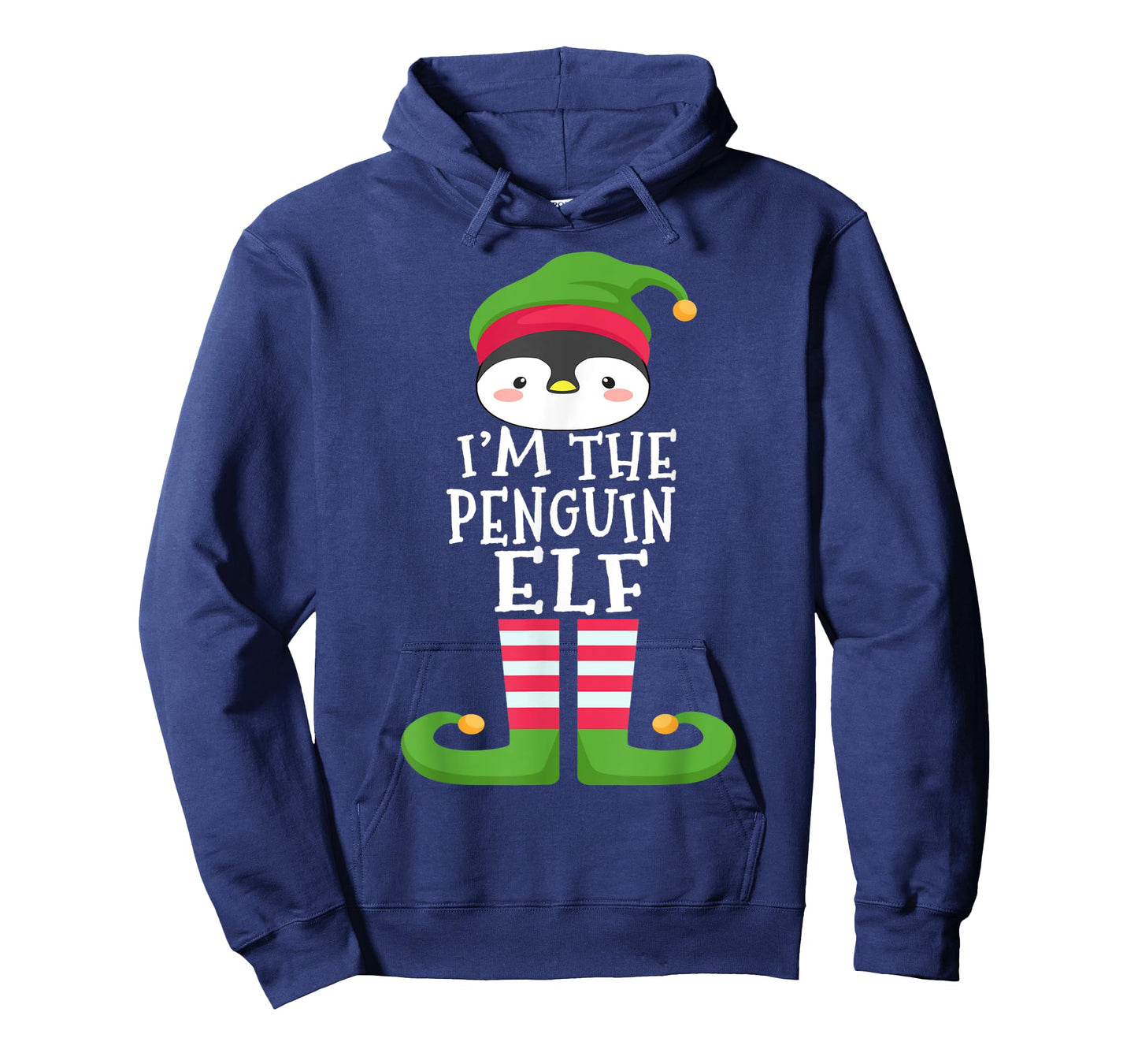 Penguin Lover's Family Matching Christmas Elf Costume Pajama T-Shirt
