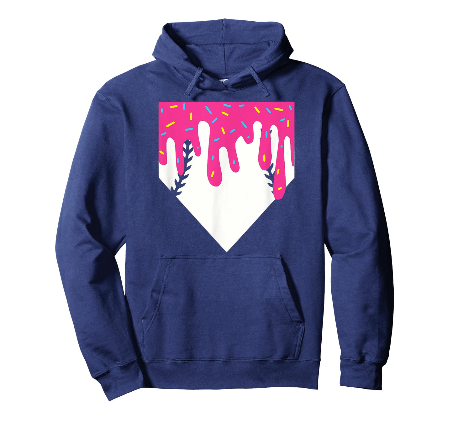 Baseball Home Plate Ice Cream Drip T-Shirt