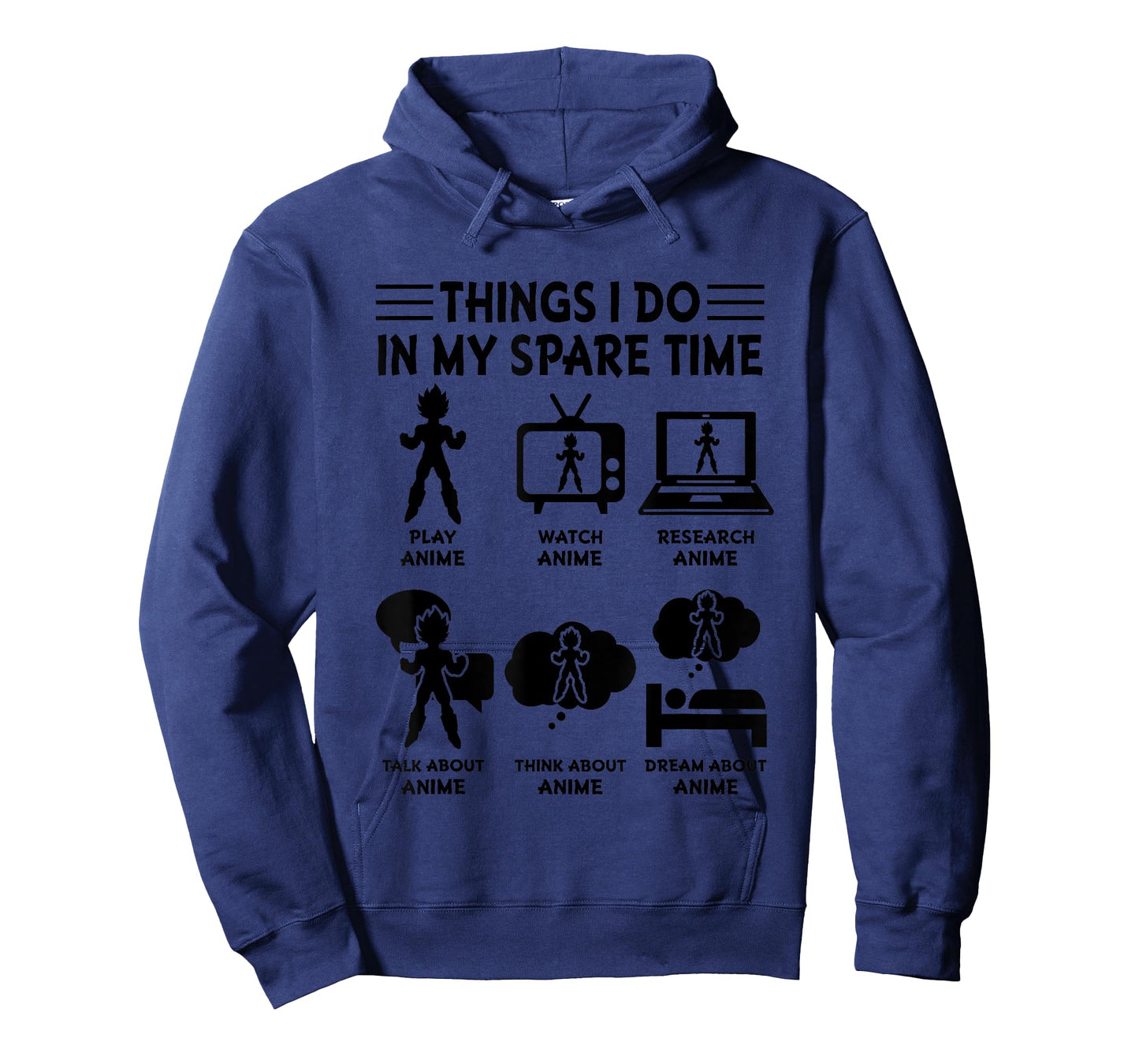 Things I Do in My Spare Time Play Watch Research Anime Merch T-Shirt