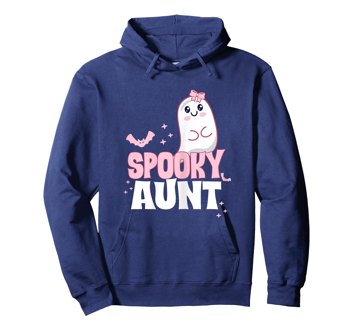 Spooky Aunt Family Cute Pink White Ghost Boo Halloween T-Shirt